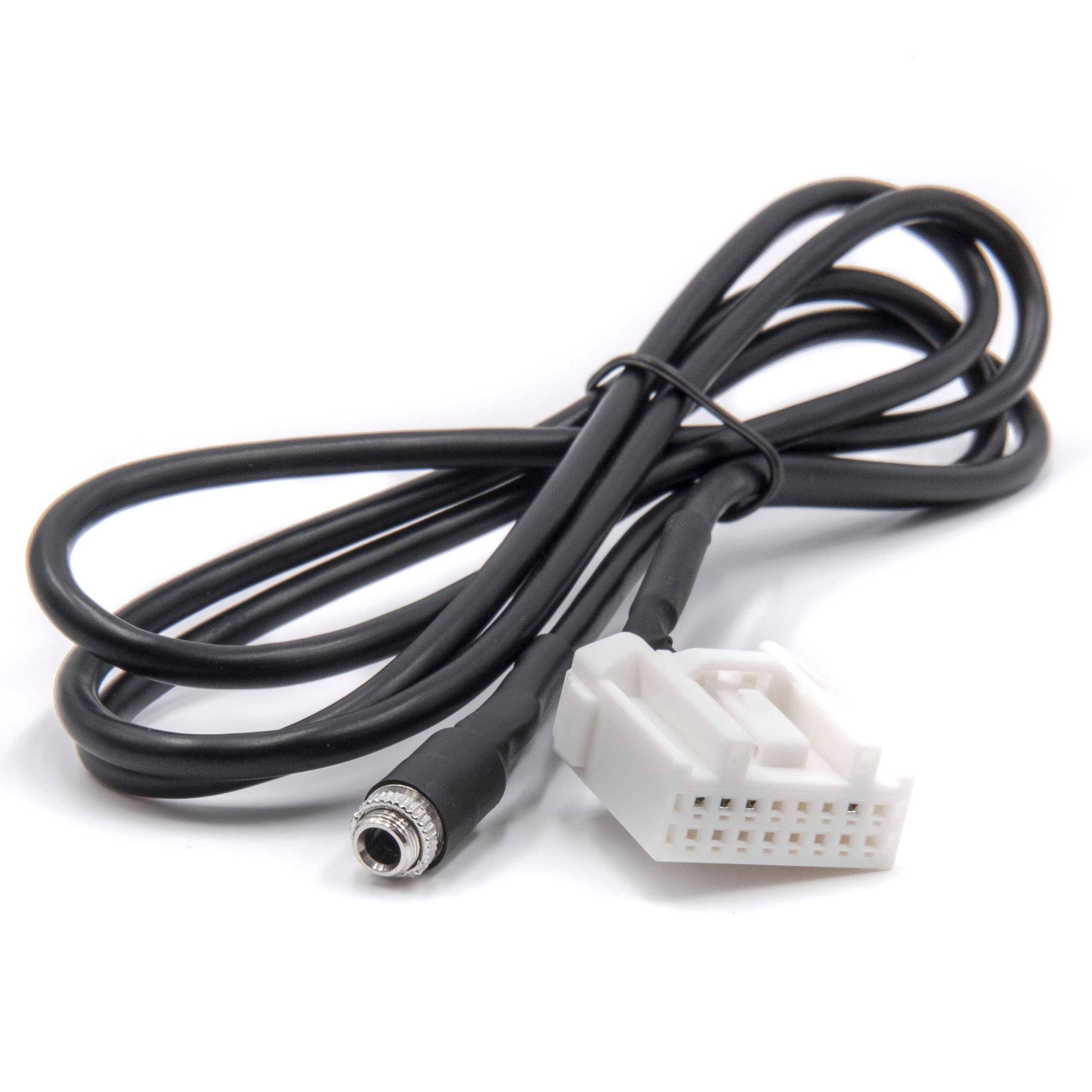 vhbw AUX Kabel KFZ Radio (120 cm) kompatibel mit Mazda MX-5 2006+ | RX8, 3, 6 Auto, Autoradio-0
