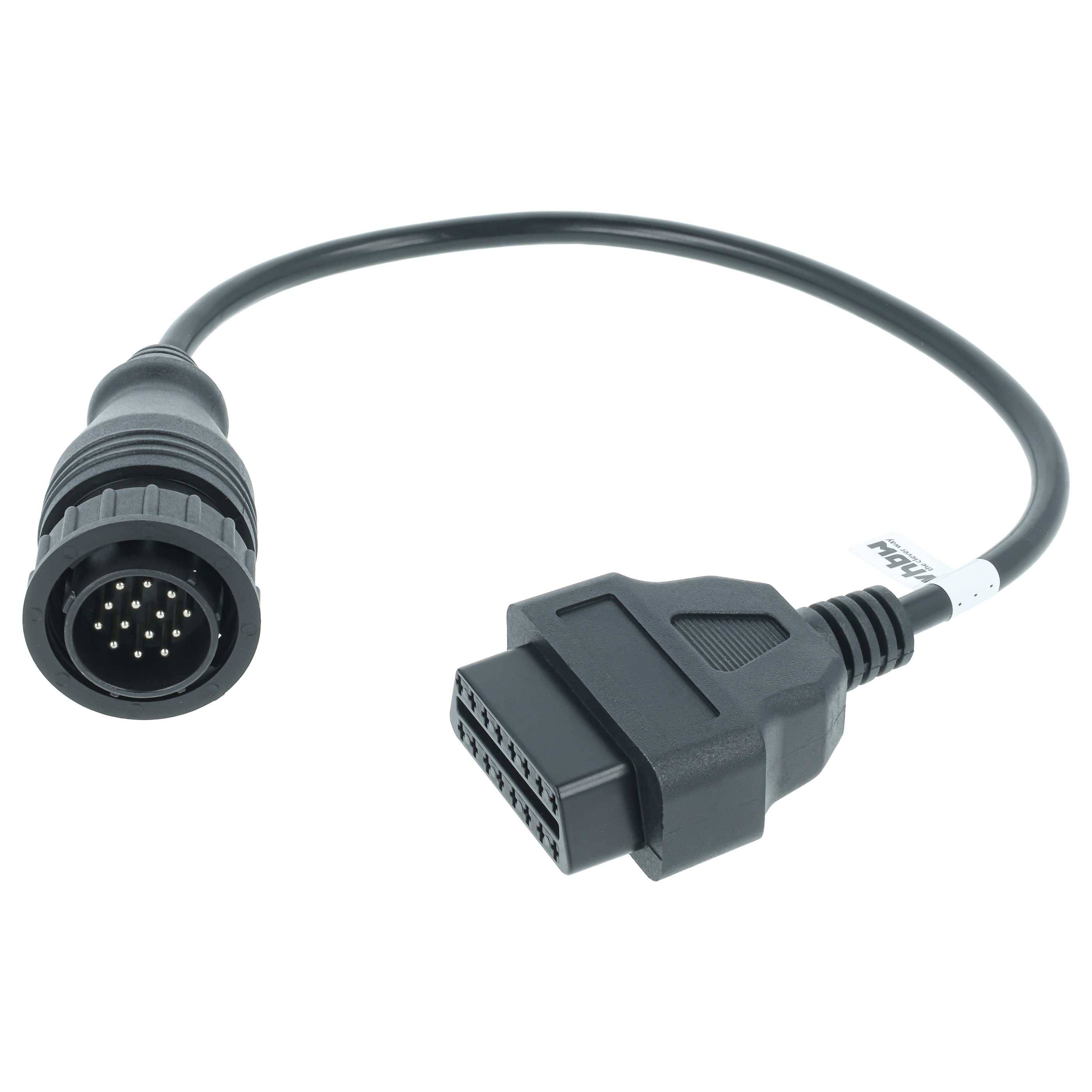 vhbw OBD Adapter 14Pin-OBD1 auf OBD2 kompatibel mit Mercedes Vito | Sprinter, Volkswagen LT - 30 cm-0