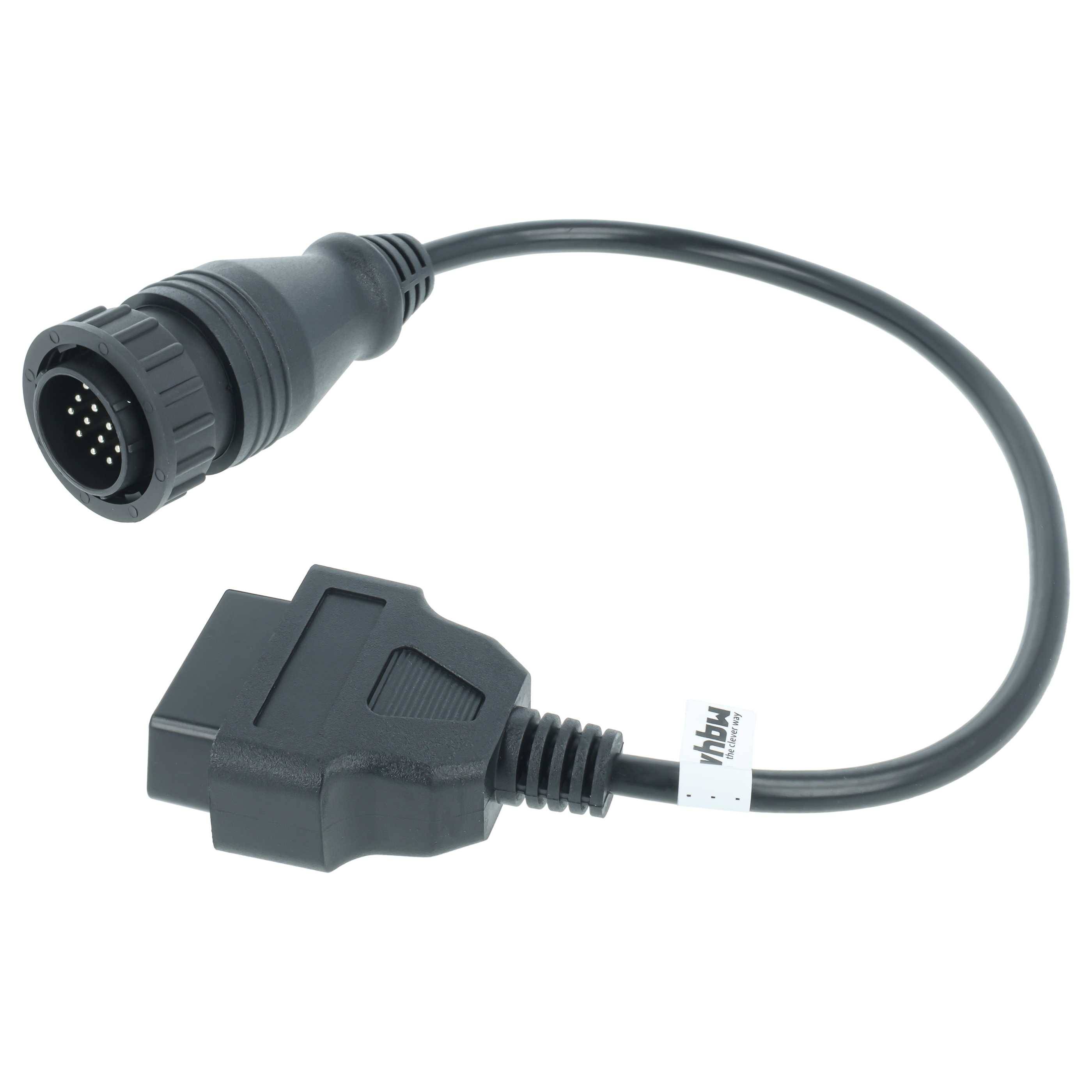 vhbw OBD Adapter 14Pin-OBD1 auf OBD2 kompatibel mit Mercedes Vito | Sprinter, Volkswagen LT - 30 cm-2