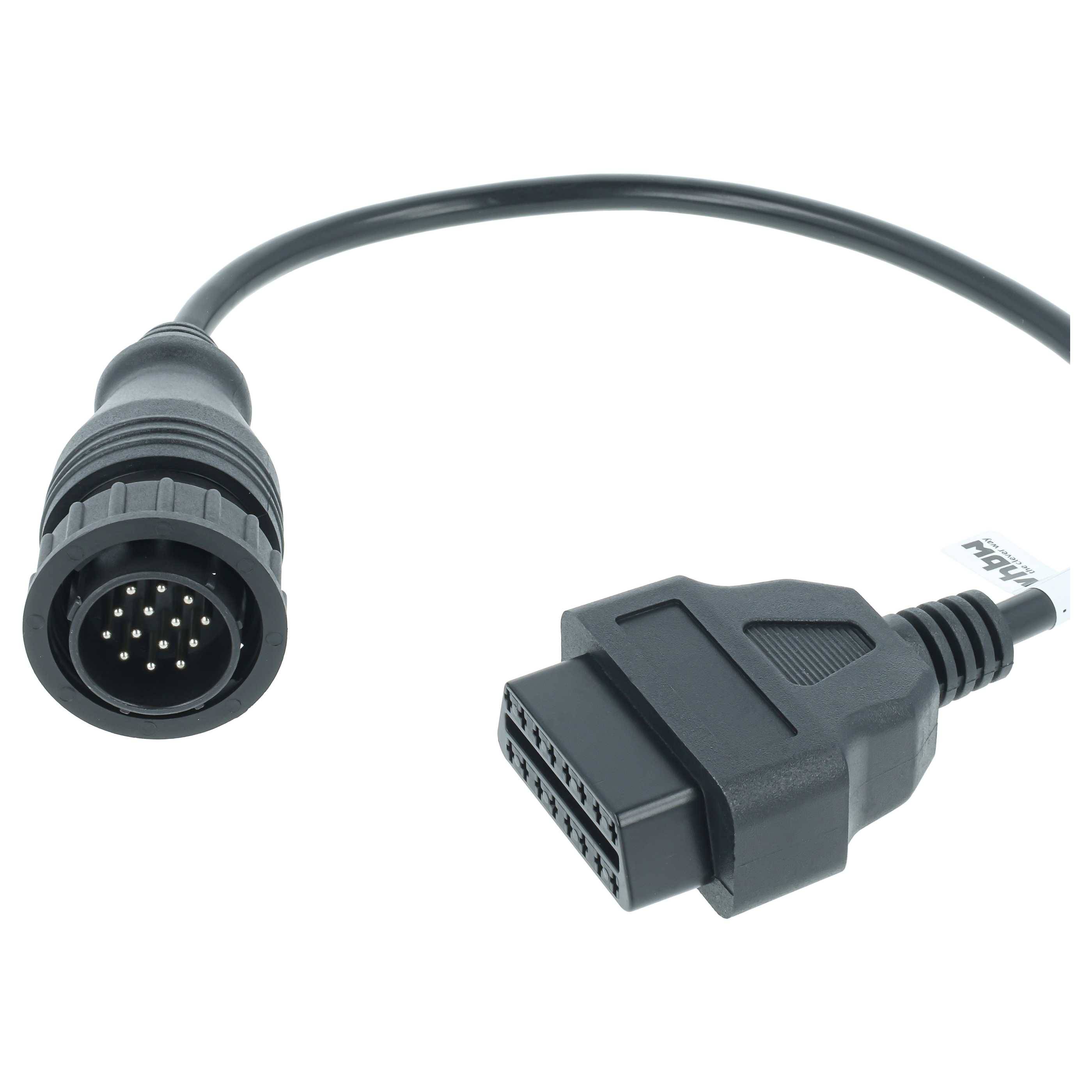 vhbw OBD Adapter 14Pin-OBD1 auf OBD2 kompatibel mit Mercedes Vito | Sprinter, Volkswagen LT - 30 cm-3