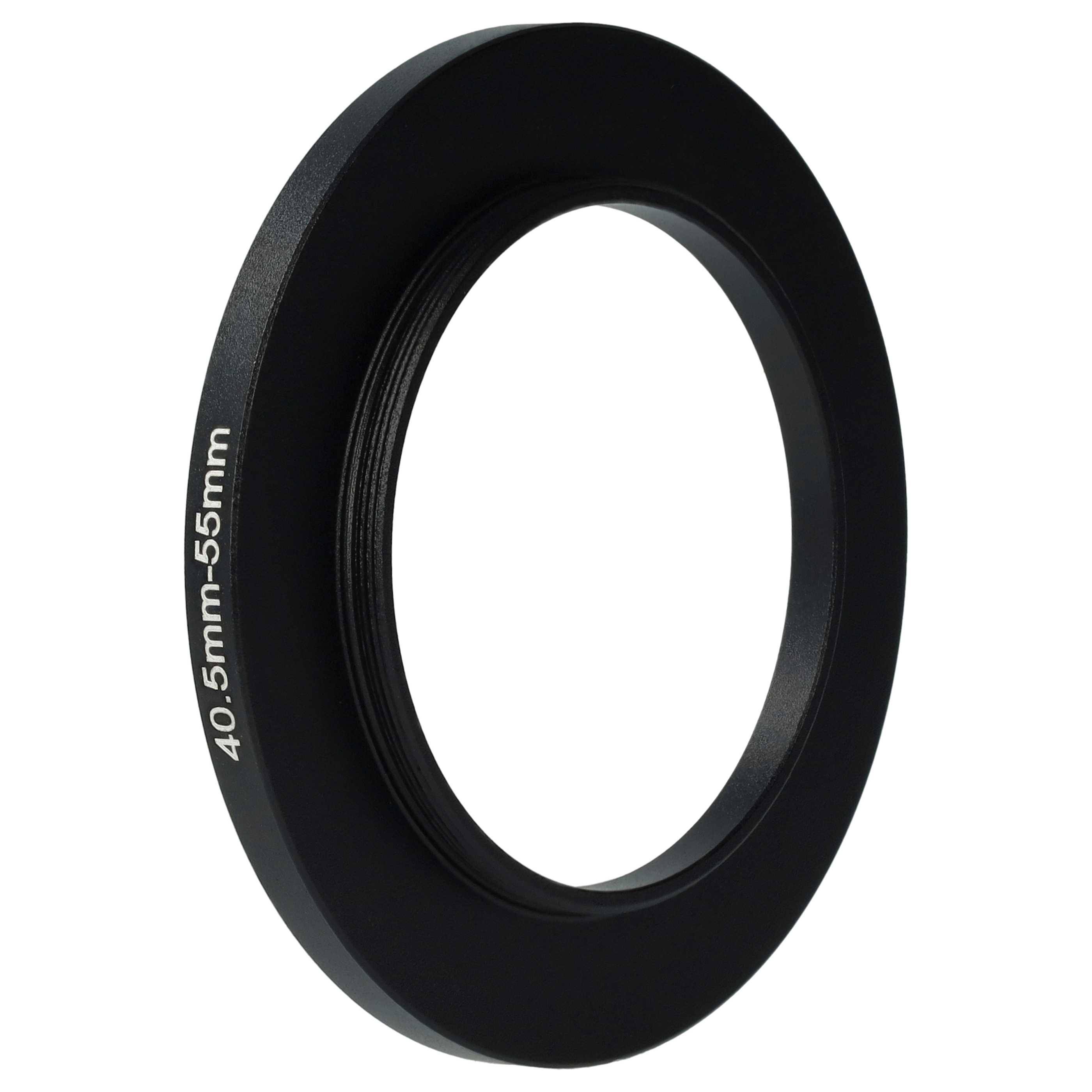 vhbw Step-Up-Ring Adapter von 40,5 mm auf 55 mm | für Kamera Objektiv - Filteradapter, Metall, Schwarz-1
