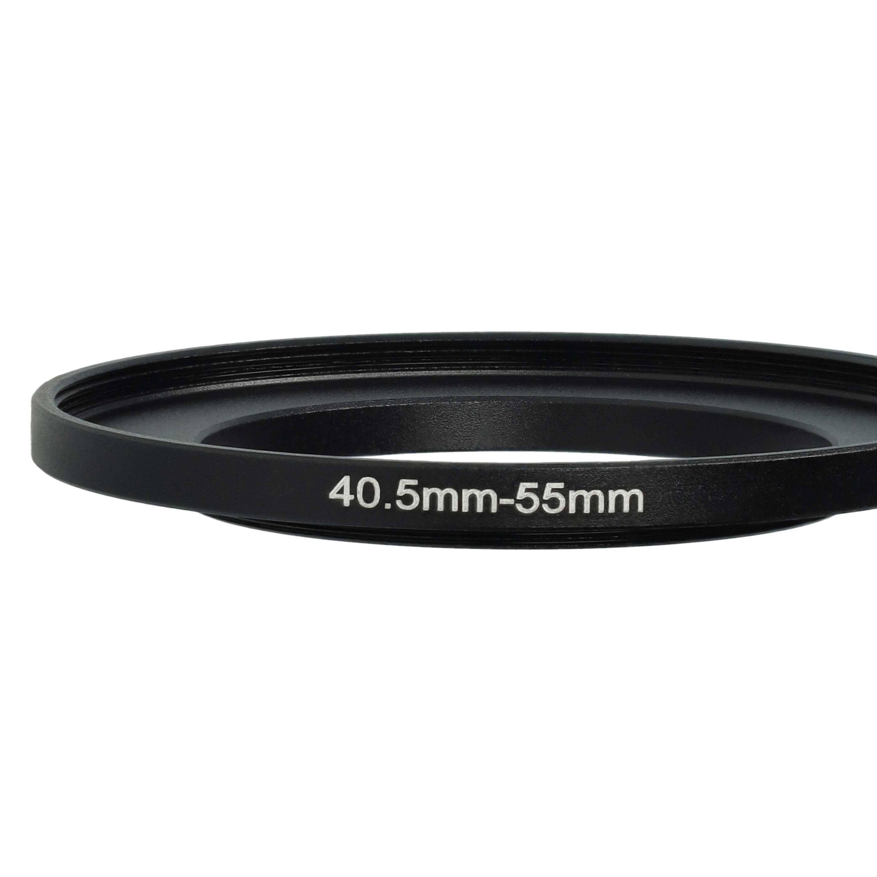vhbw Step-Up-Ring Adapter von 40,5 mm auf 55 mm | für Kamera Objektiv - Filteradapter, Metall, Schwarz-4