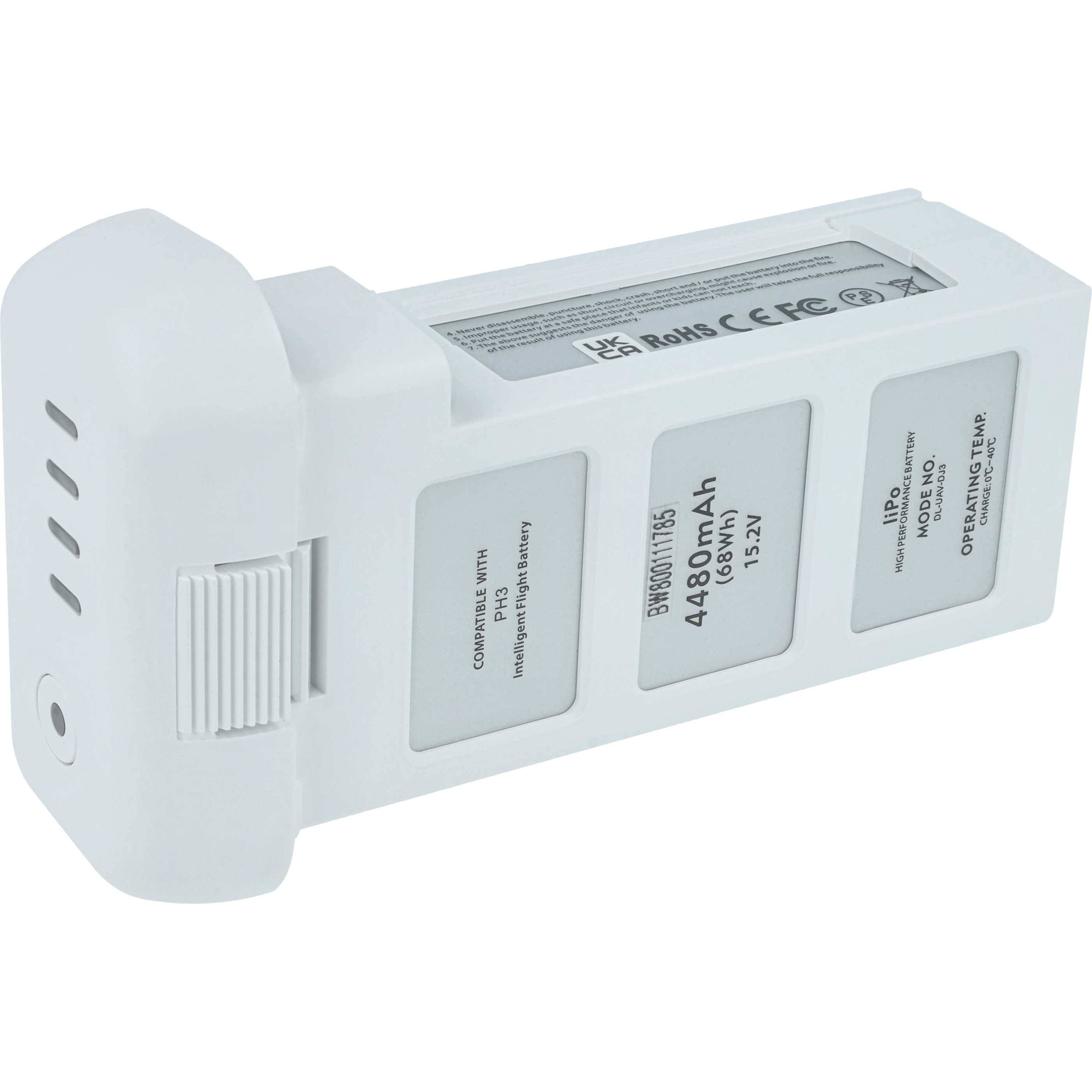 vhbw Akku kompatibel mit DJI Phantom 3 | 3 Professional, 3 Advanced Drohne Multicopter Quadrocopter (4500 mAh, 15,2 V-0