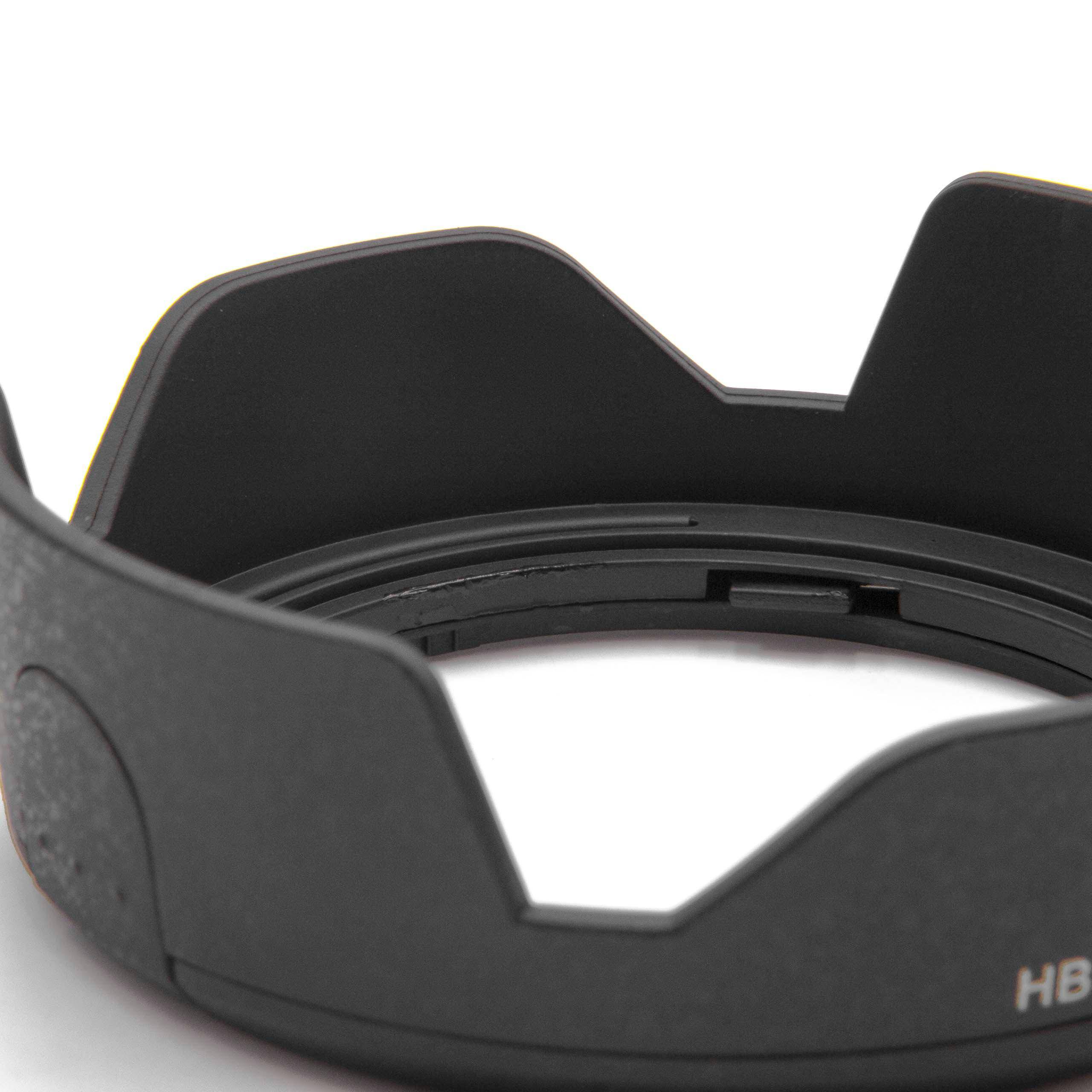 vhbw Gegenlichtblende Ersatz für Nikon HB-45 II | für 52mm Objektiv - Schwarz, Kunststoff, tulpenförmig-1