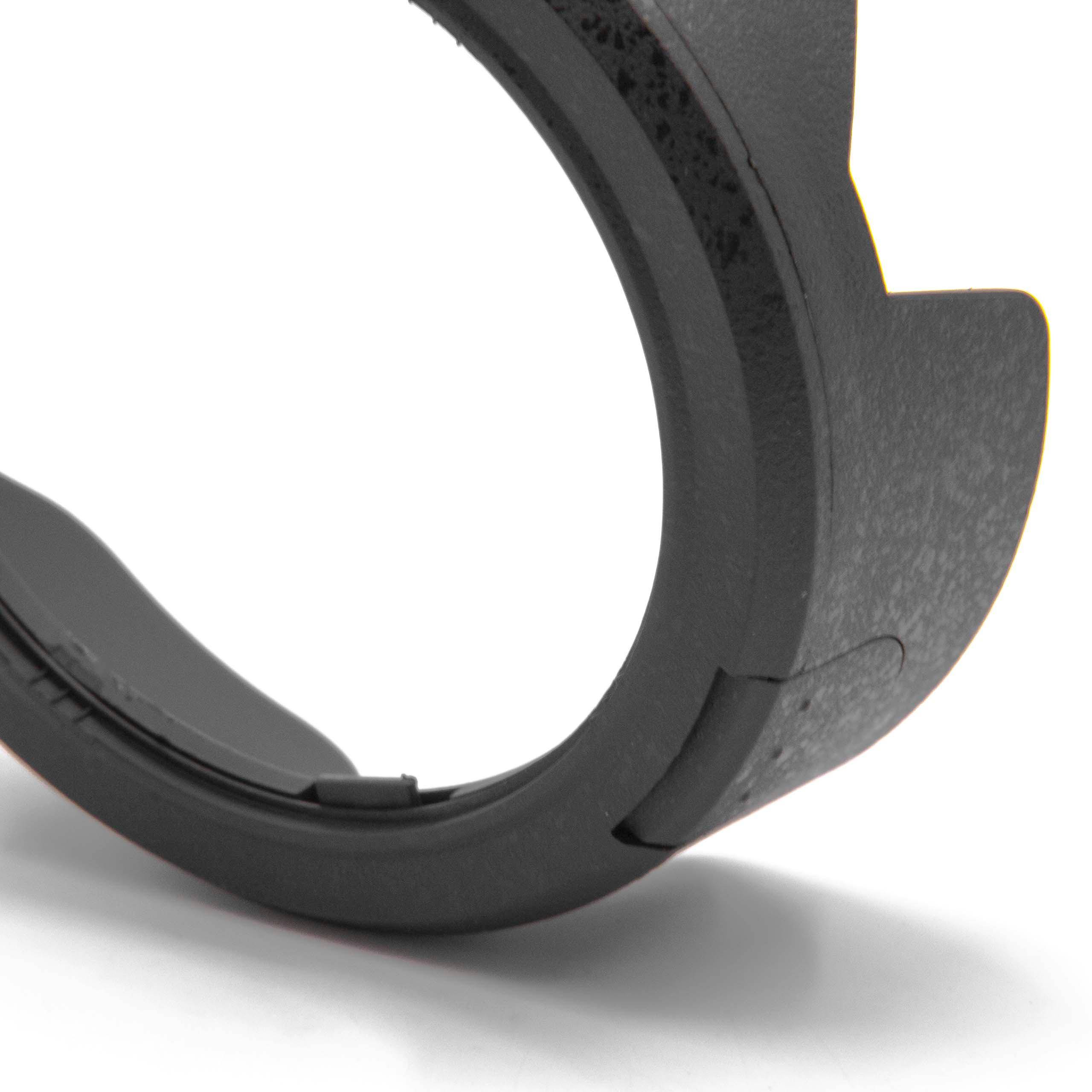 vhbw Gegenlichtblende Ersatz für Nikon HB-45 II | für 52mm Objektiv - Schwarz, Kunststoff, tulpenförmig-4