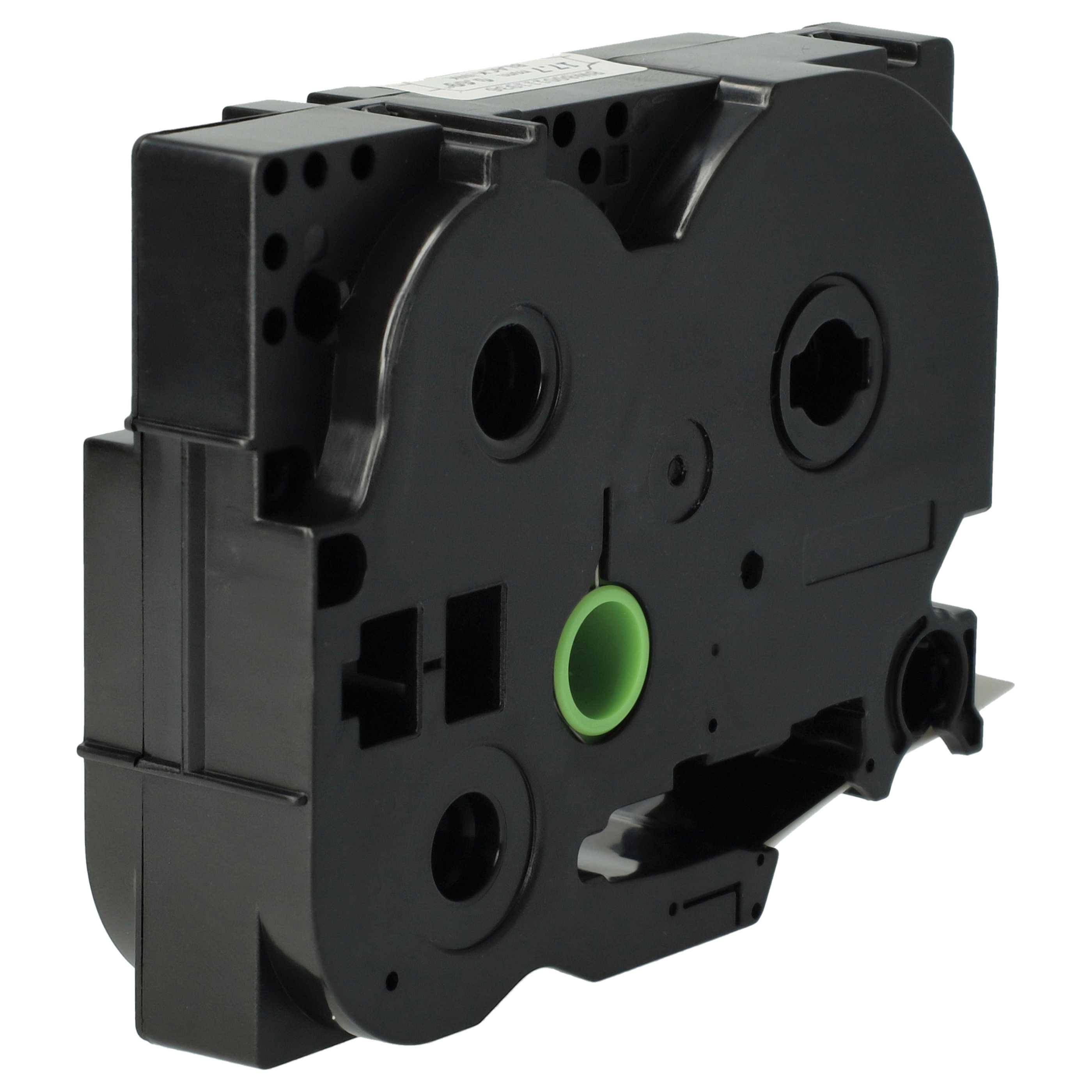 vhbw Schriftband 17,7 mm kompatibel mit Brother Edge PT-P750WVP | Etiketten-Drucker Schwarz auf Weiß-1