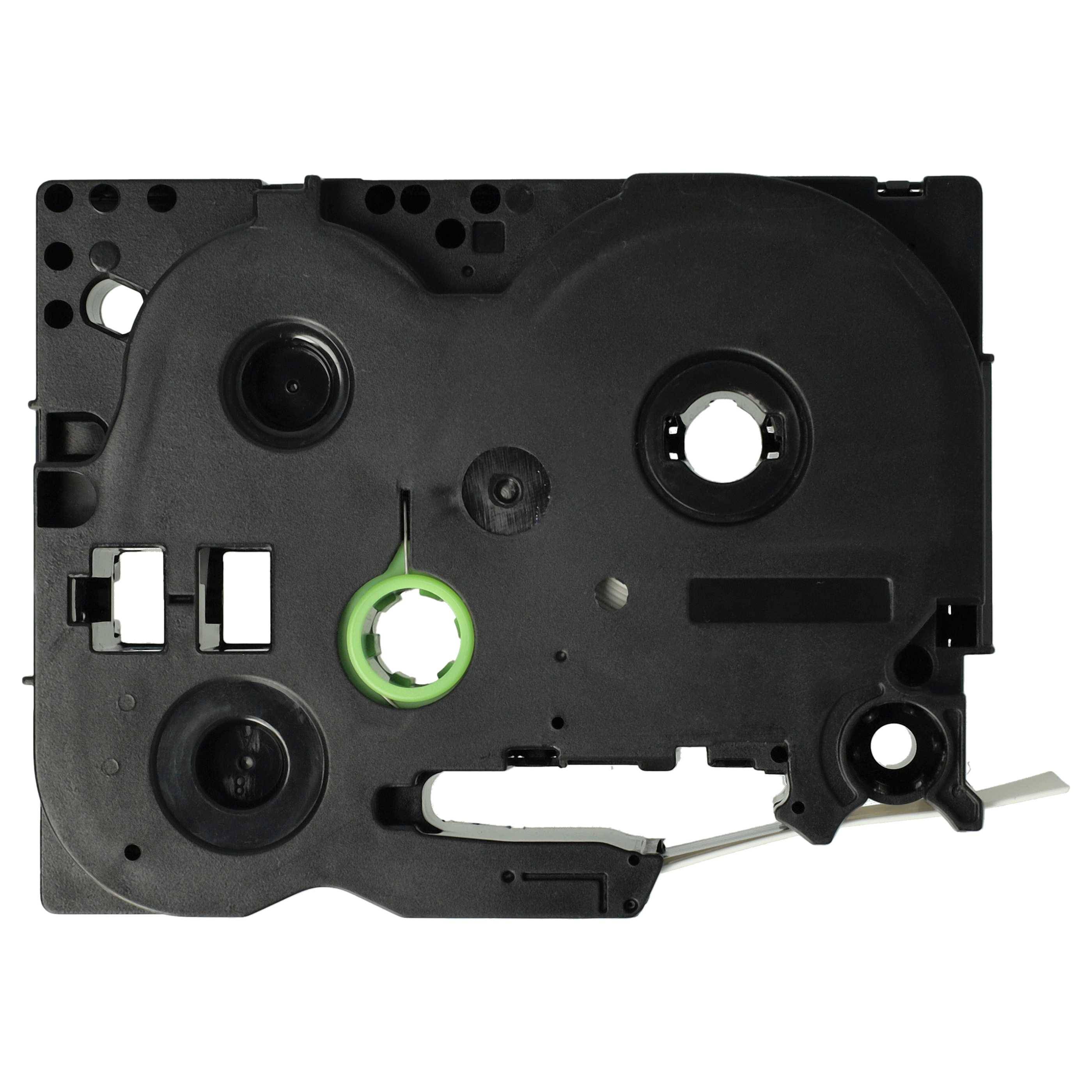 vhbw Schriftband 17,7 mm kompatibel mit Brother Edge PT-P750WVP | Etiketten-Drucker Schwarz auf Weiß-3