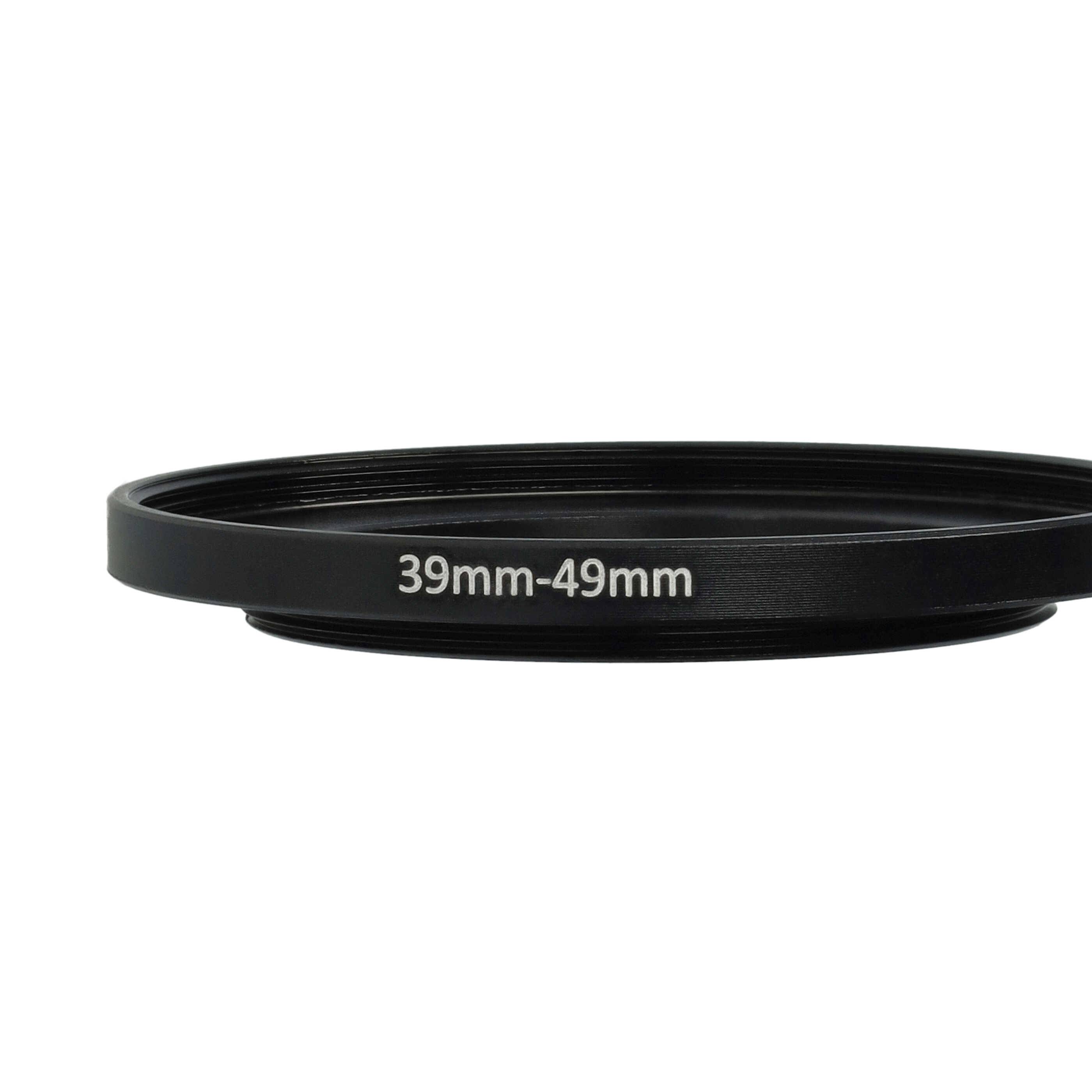 vhbw Step-Up-Ring Adapter von 39 mm auf 49 mm für Kamera Objektiv | Filteradapter, Metall, Schwarz-4