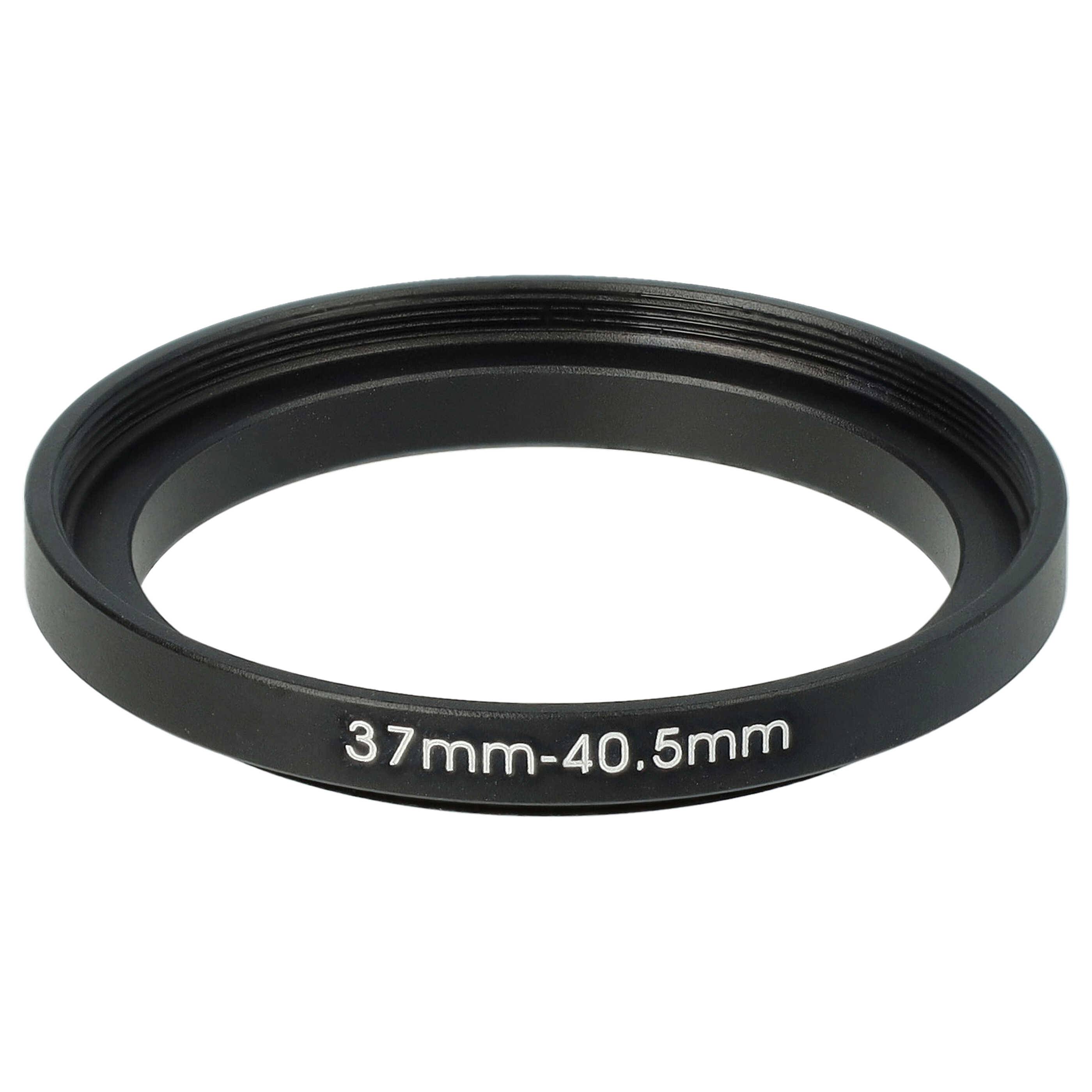 vhbw Step-Up-Ring Adapter von 37 mm auf 40,5 mm | für Kamera Objektiv - Filteradapter, Metall, Schwarz-0