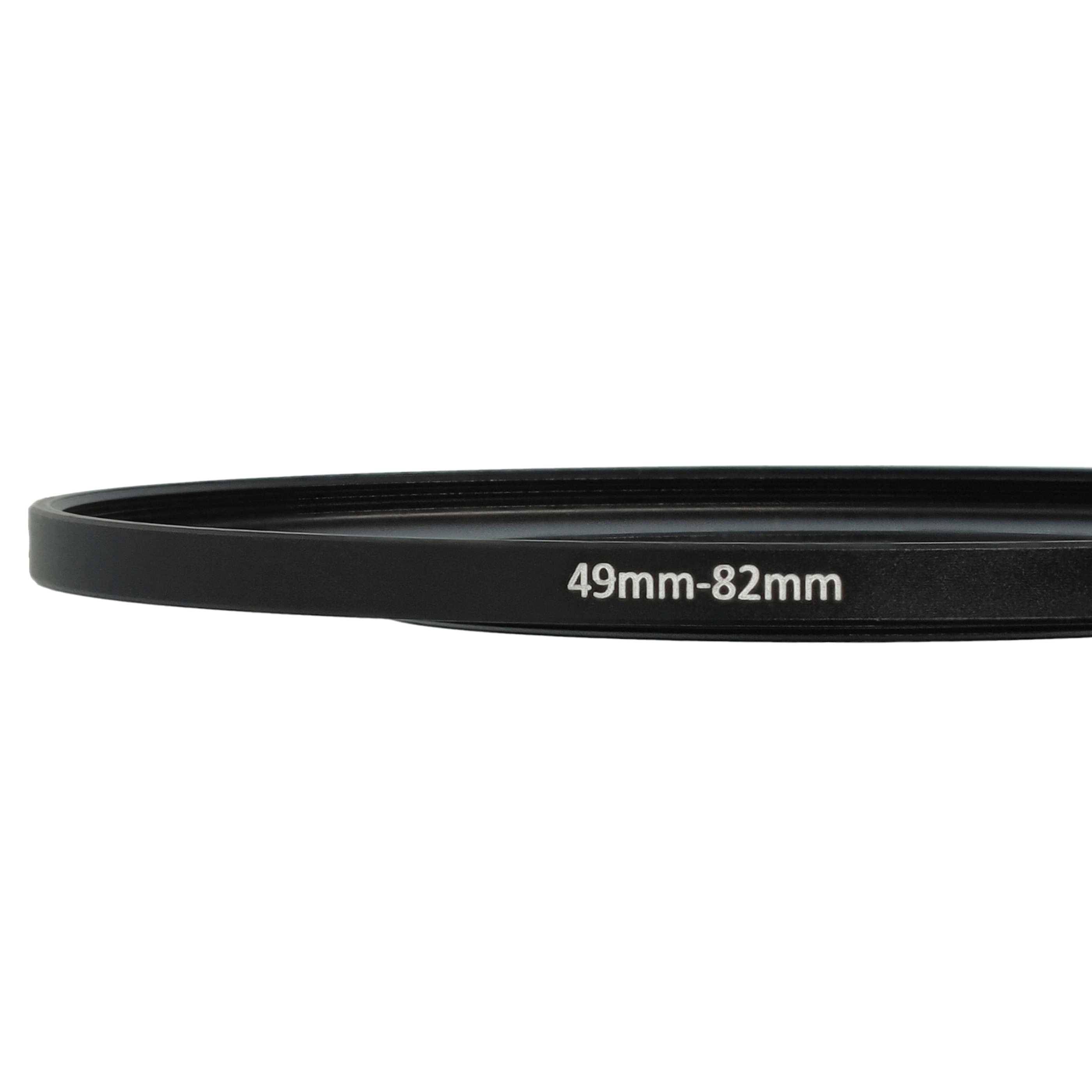 vhbw Step-Up-Ring Adapter von 49 mm auf 82 mm für Kamera Objektiv | Filteradapter, Metall, Schwarz-4