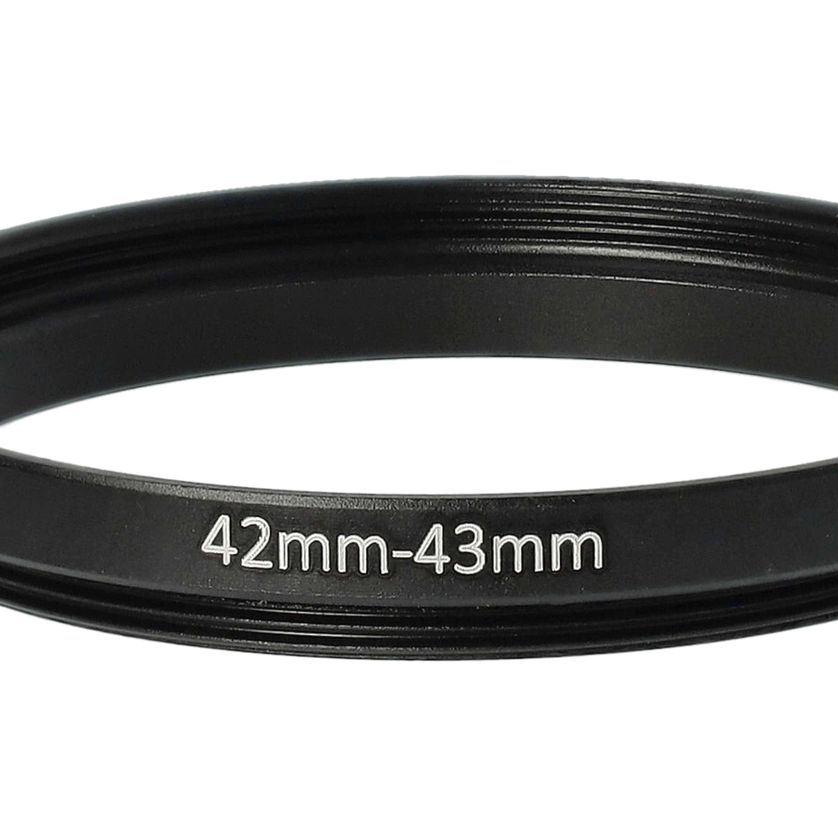 vhbw Step-Up-Ring Adapter von 42 mm auf 43 mm für Kamera Objektiv | Filteradapter, Metall, Schwarz-4