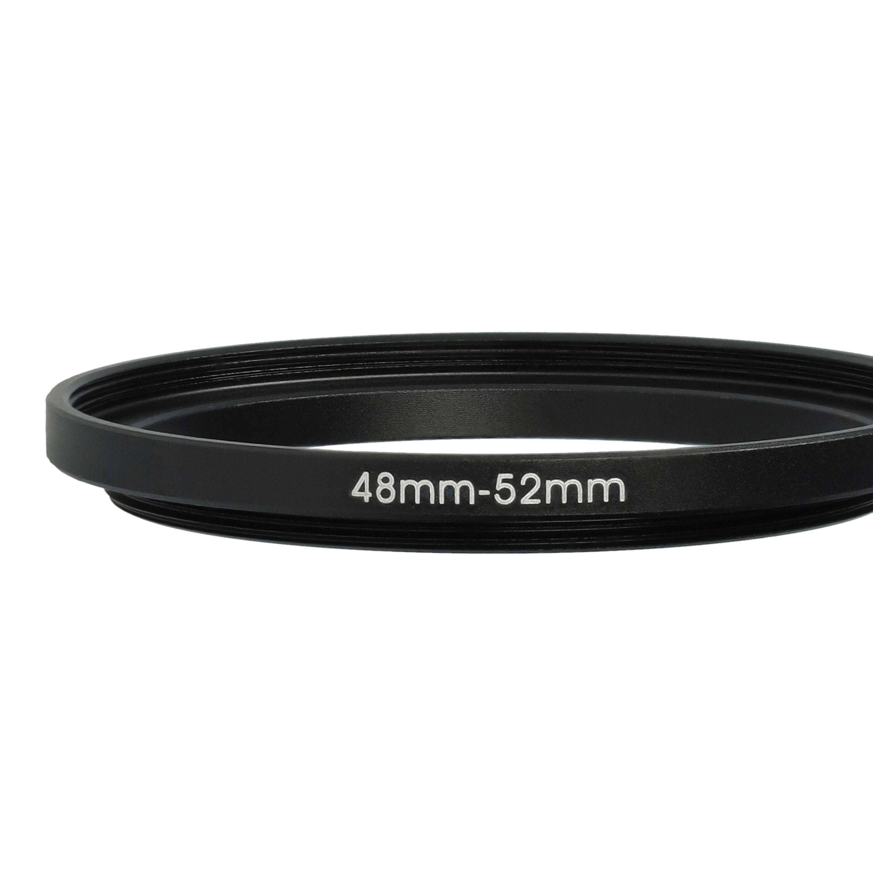 vhbw Step-Up-Ring Adapter von 48 mm auf 52 mm für Kamera Objektiv | Filteradapter, Metall, Schwarz-4