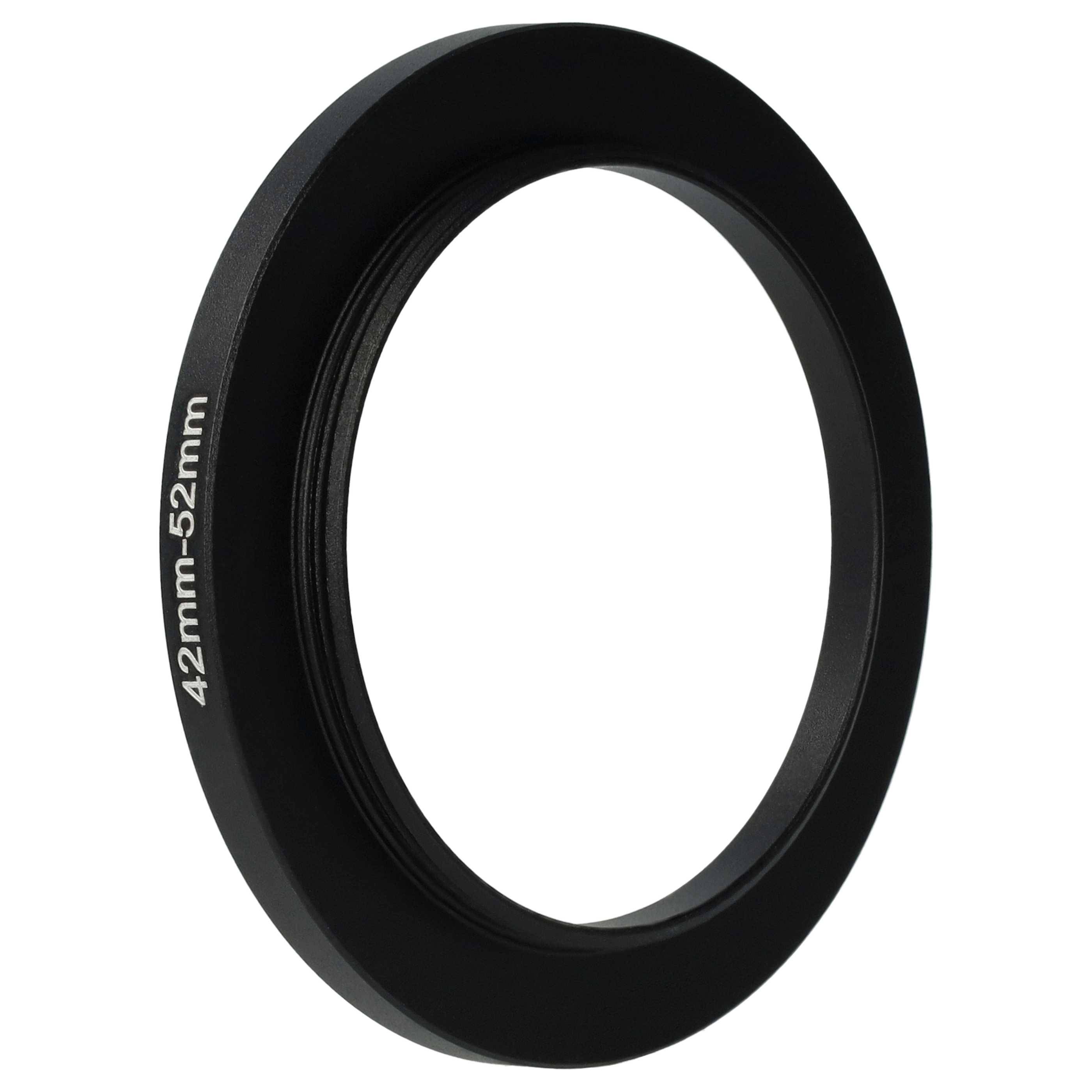vhbw Step-Up-Ring Adapter von 42 mm auf 52 mm für Kamera Objektiv | Filteradapter, Metall, Schwarz-1
