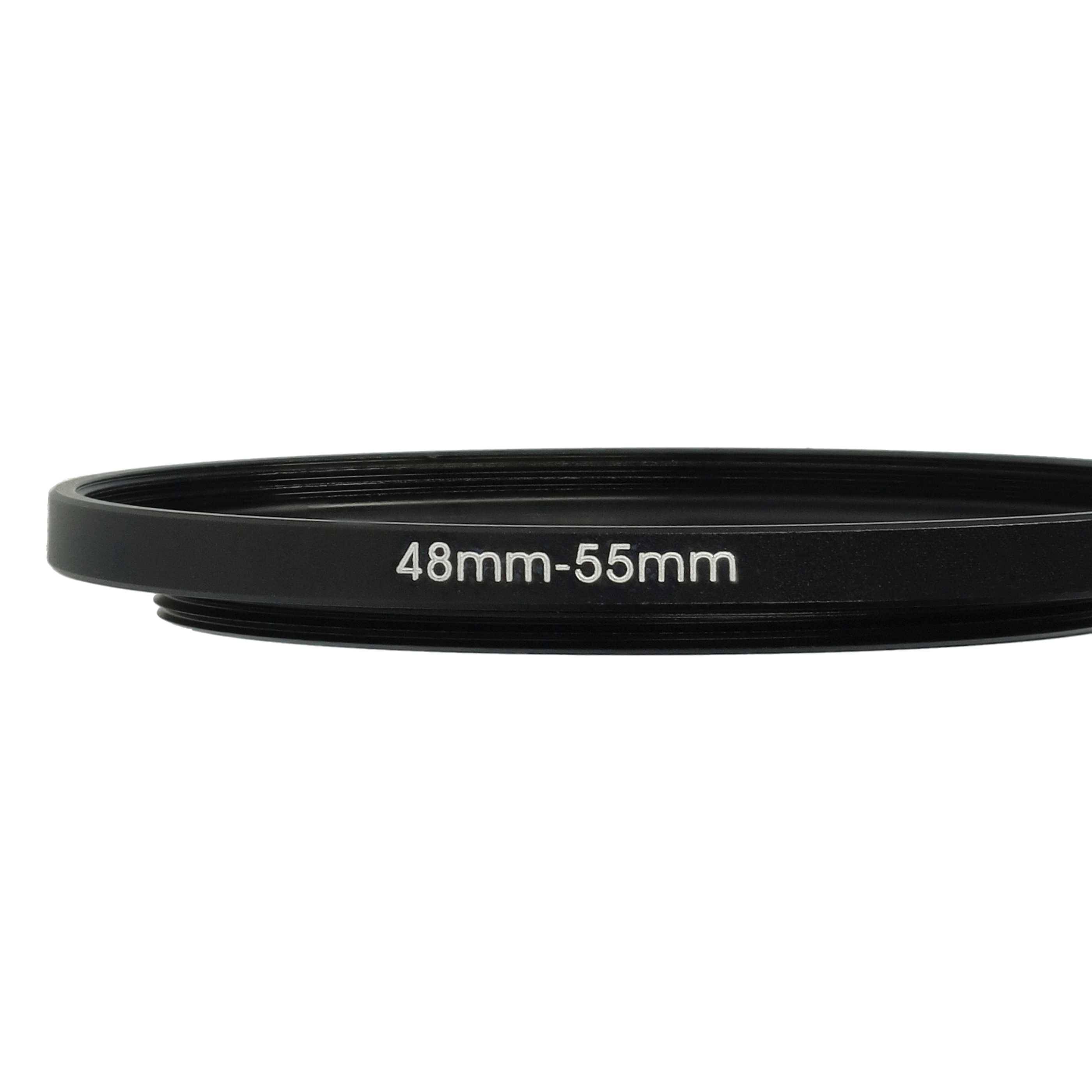 vhbw Step-Up-Ring Adapter von 48 mm auf 55 mm für Kamera Objektiv | Filteradapter, Metall, Schwarz-4