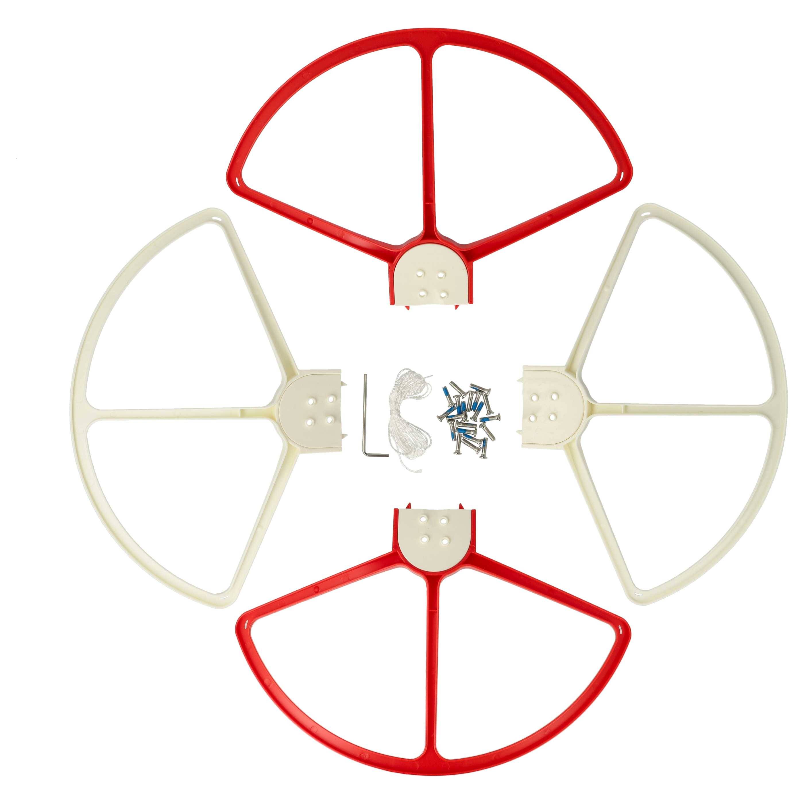 vhbw 4x Propellerschutz kompatibel mit DJI Phantom 2 Vision + plus | FC40, 3 Professional, 3 Advanced, 2 Vision, 2-0