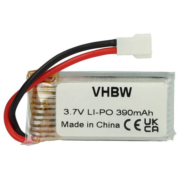 vhbw Akku kompatibel mit Robbe Nano Loop | Drohne Multicopter Quadrocopter 390mAh (3,7V, Li-Polymer)