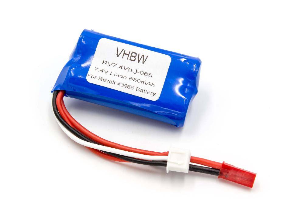 vhbw Akku kompatibel mit Jamara Flyscout | Drohne Multicopter Quadrocopter 650mAh (7,4V, Li-Ion), Balancer-Stecker: XH-0