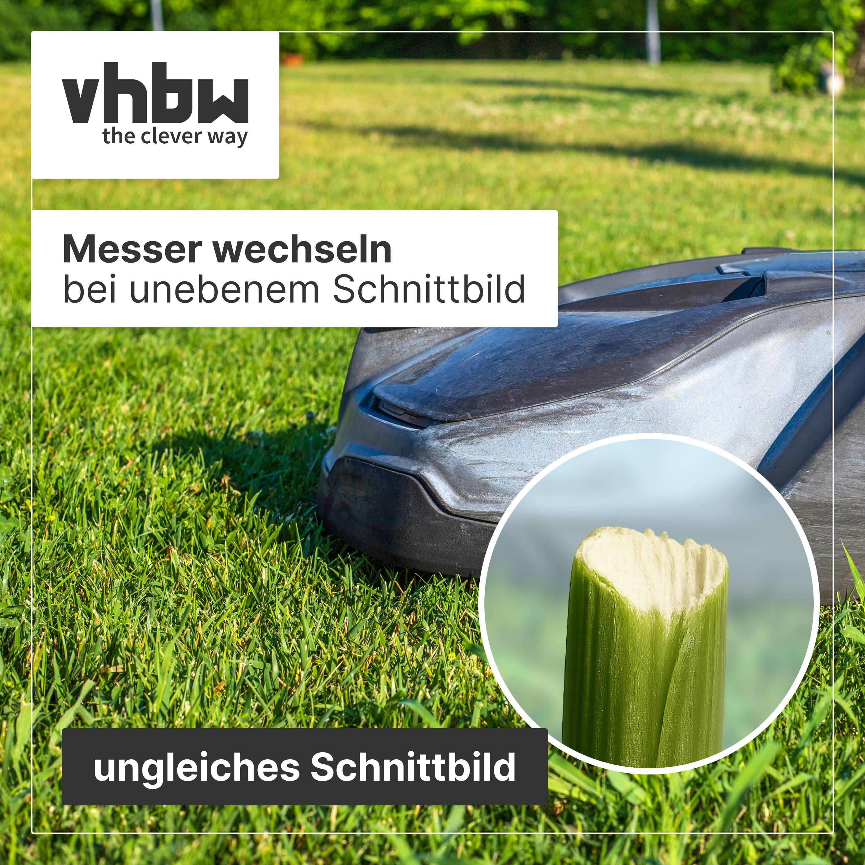 vhbw 10x Ersatz-Messer kompatibel mit Gardena EasyCut Li-18/23R 9823-20 | Li-18/23R 9823 Rasentrimmer - Ersatzklinge Rot-3