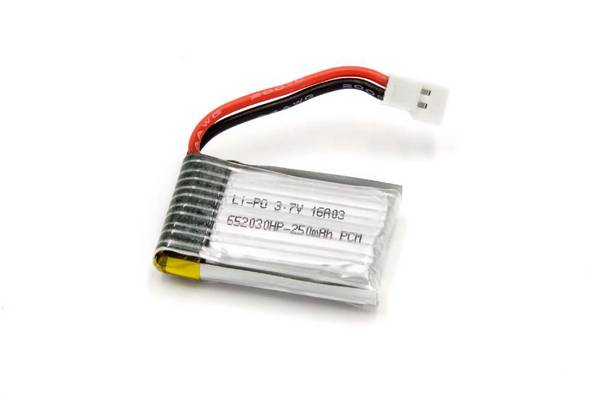 vhbw Akku kompatibel mit Revell 23963 | Quad Copter Space Motion Drohne Multicopter Quadrocopter (250 mAh, 3,7 V