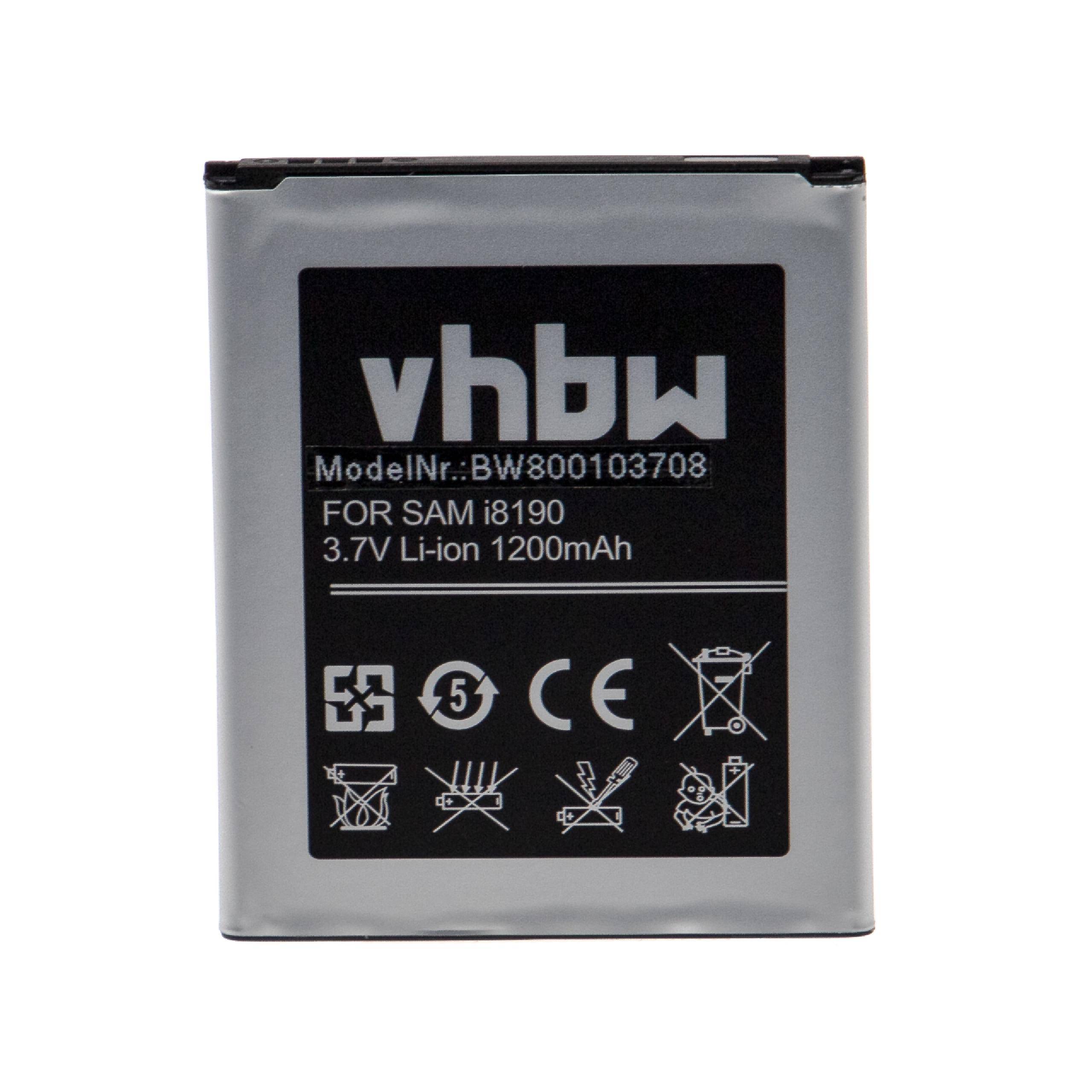 vhbw Akku Ersatz für Samsung EB425161LU | EB-F1M7FLU für Handy Smartphone Telefon (1100 mAh, 3,7 V, Li-Ion)-0