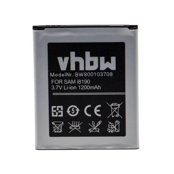 vhbw Akku Ersatz für Samsung EB425161LU | EB-F1M7FLU für Handy Smartphone Telefon (1100 mAh, 3,7 V, Li-Ion)