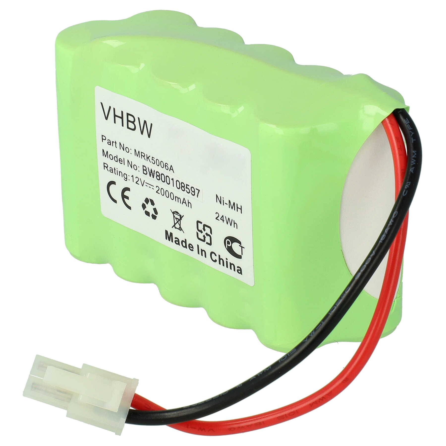 vhbw Akku kompatibel mit den Signalgeber von Robomow RS630 | RS635, RS612, RS625 Ersatz für MRK5006A (12V) 2000mAh NiMH-0