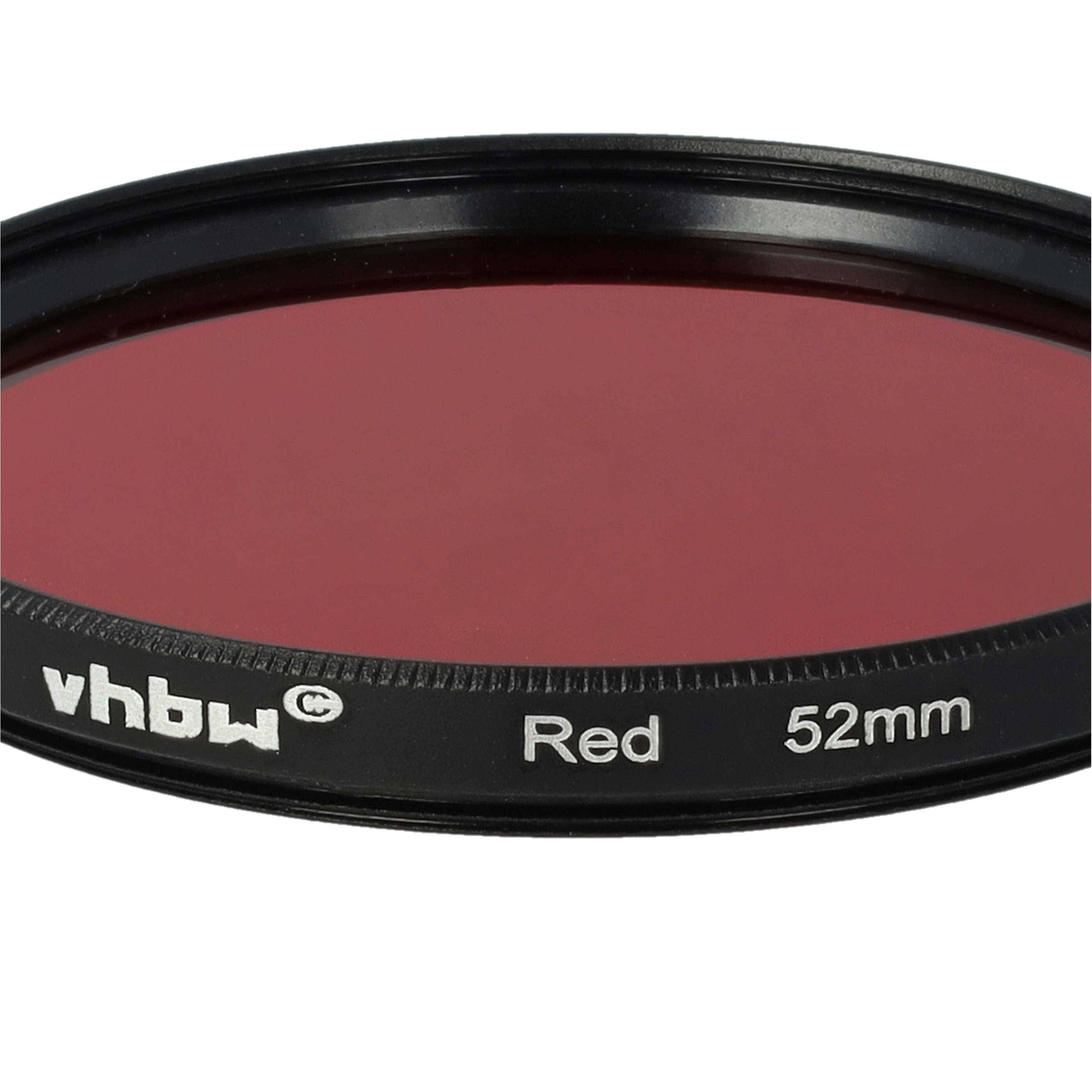 vhbw Universal Farbfilter rot für Kamera Objektive mit 52mm Filtergewinde | Rotfilter-4