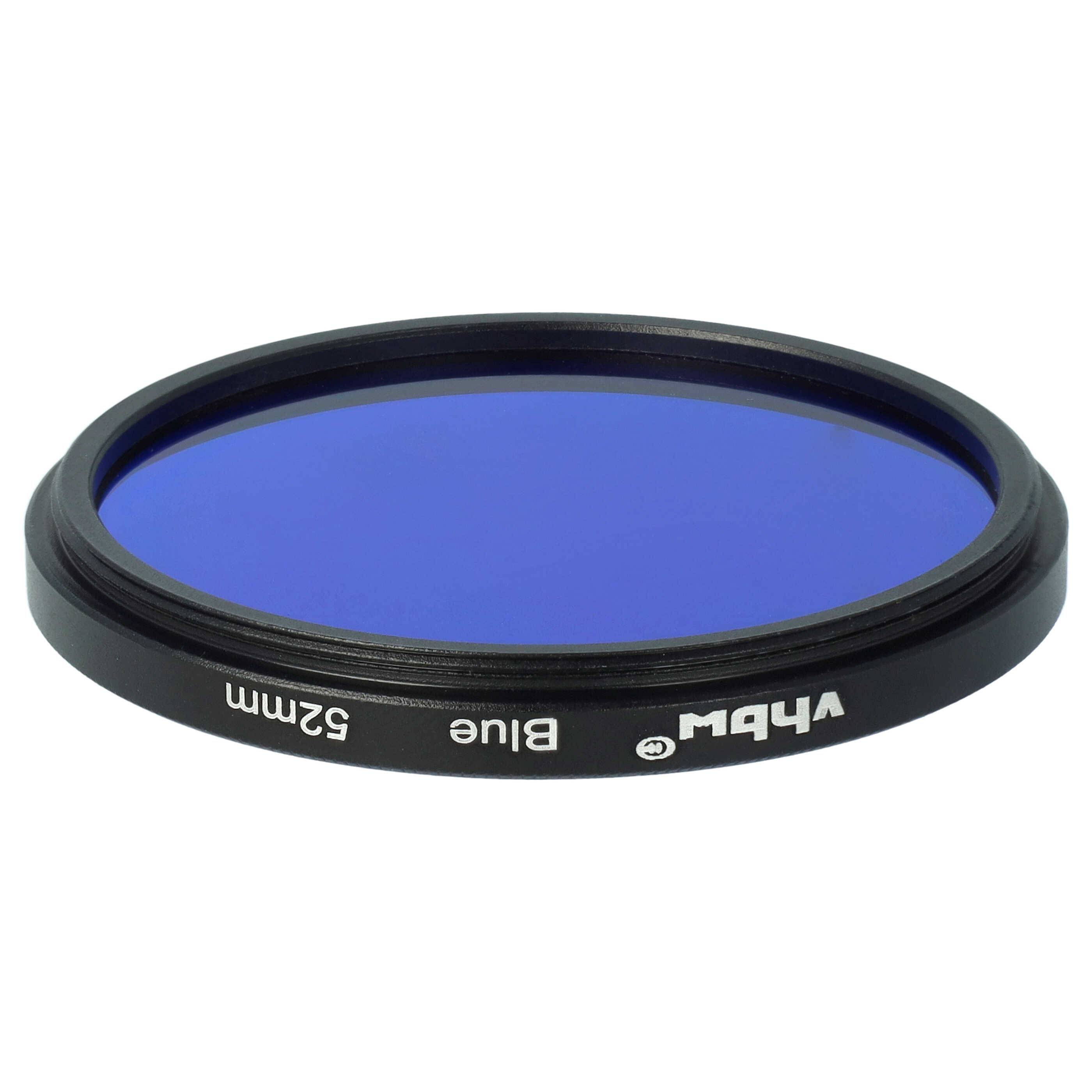 vhbw Universal Farbfilter blau für Kamera Objektive mit 52mm Filtergewinde | Blaufilter-1