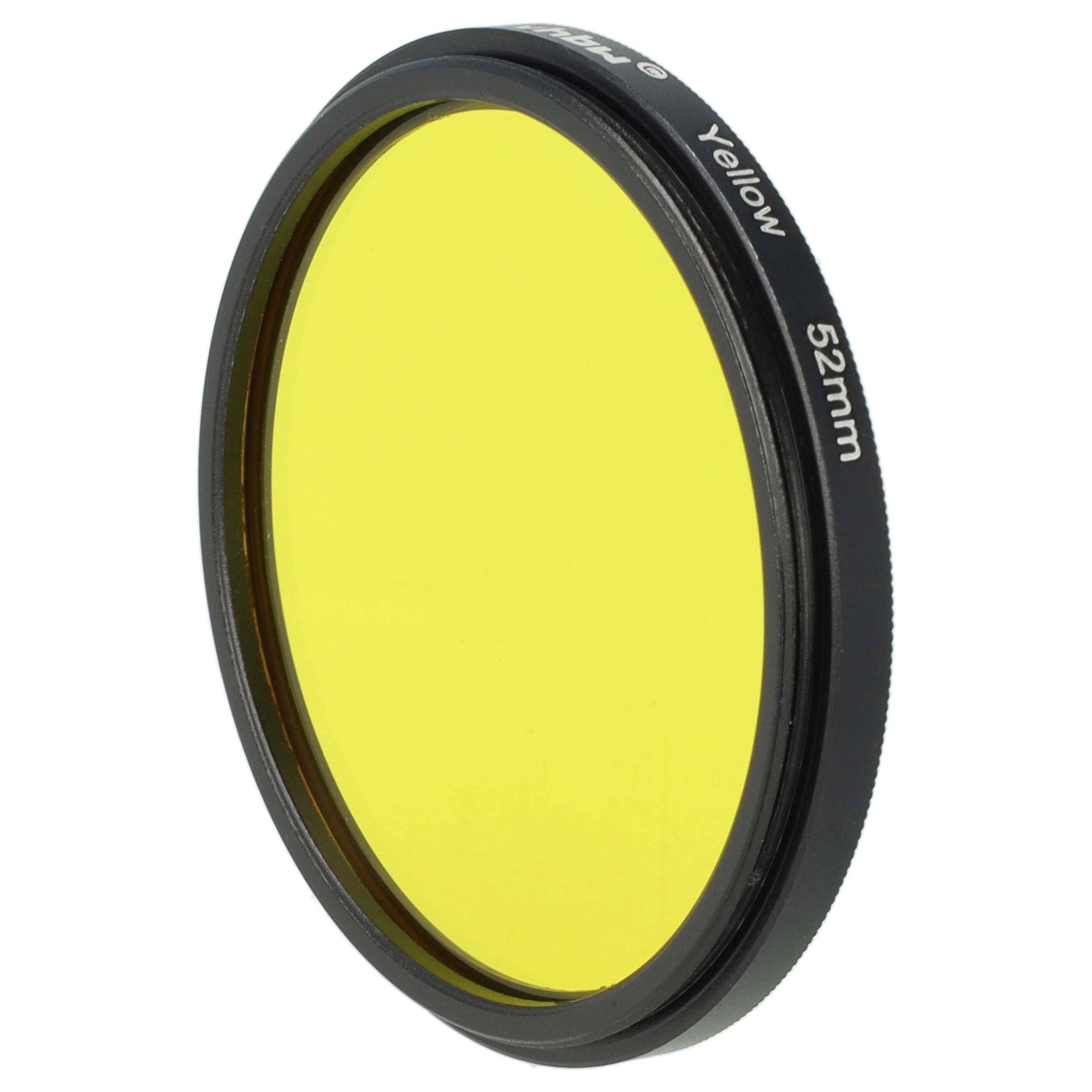 vhbw Universal Farbfilter gelb für Kamera Objektive mit 52mm Filtergewinde | Gelbfilter-2