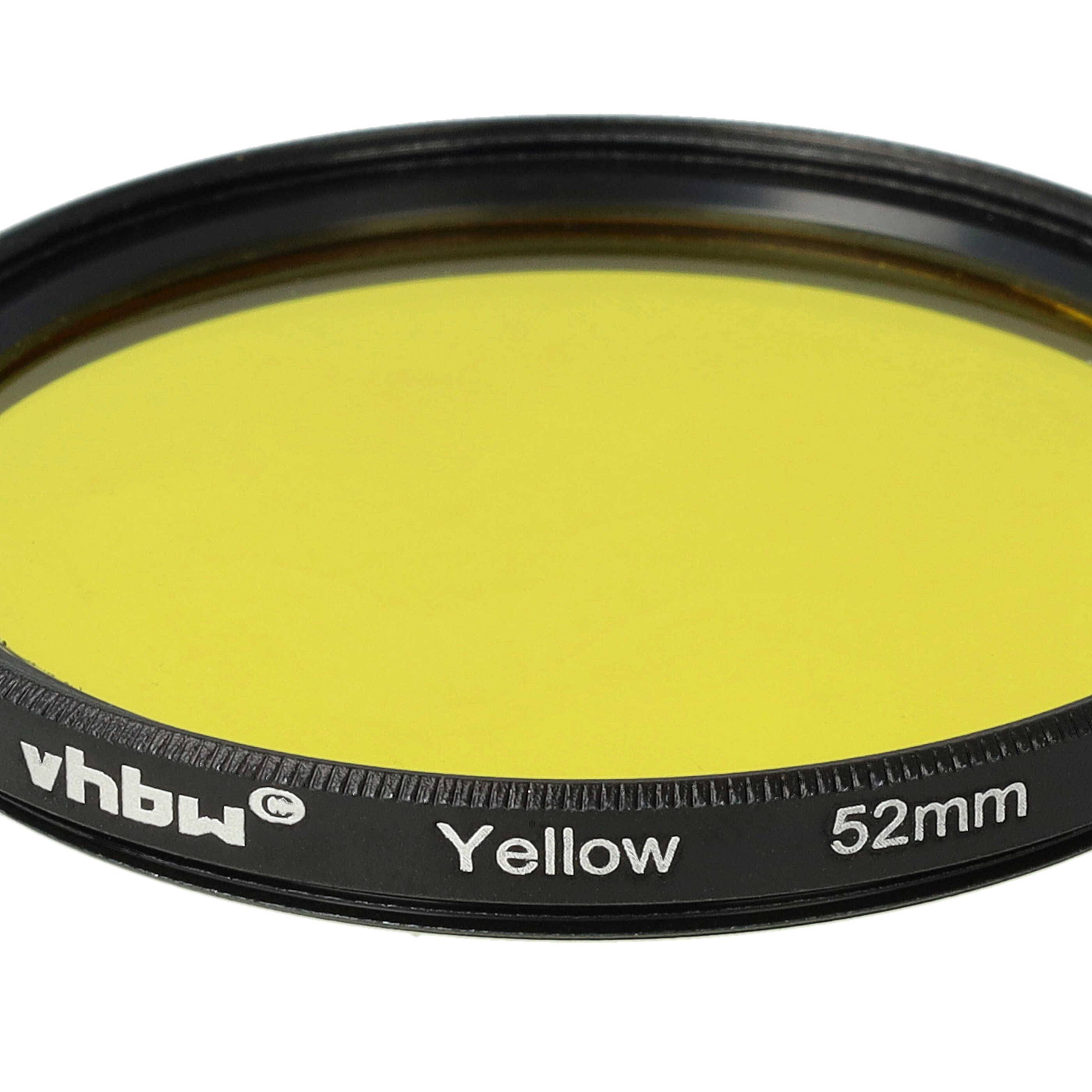 vhbw Universal Farbfilter gelb für Kamera Objektive mit 52mm Filtergewinde | Gelbfilter-4