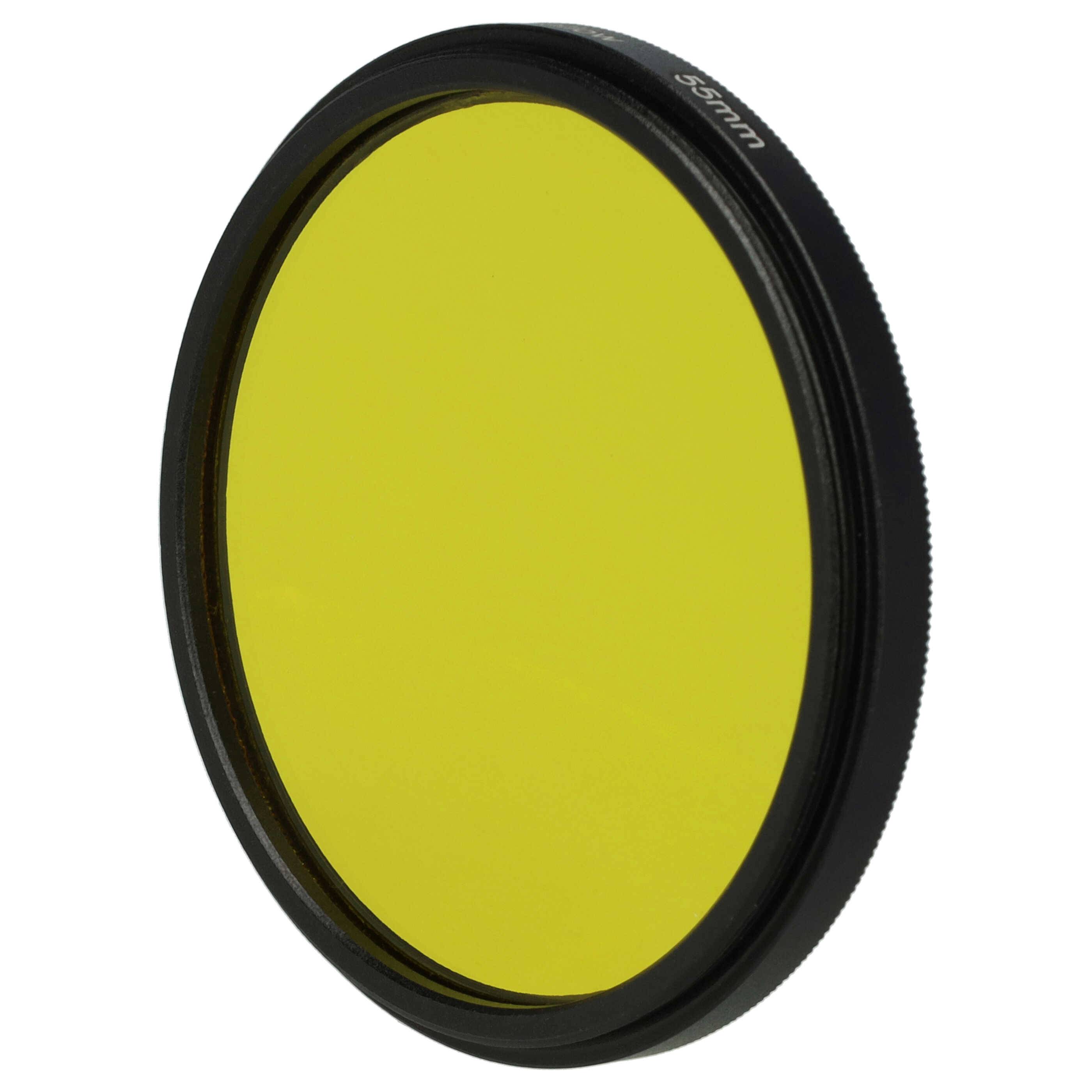 vhbw Universal Farbfilter gelb für Kamera Objektive mit 55mm Filtergewinde | Gelbfilter-1