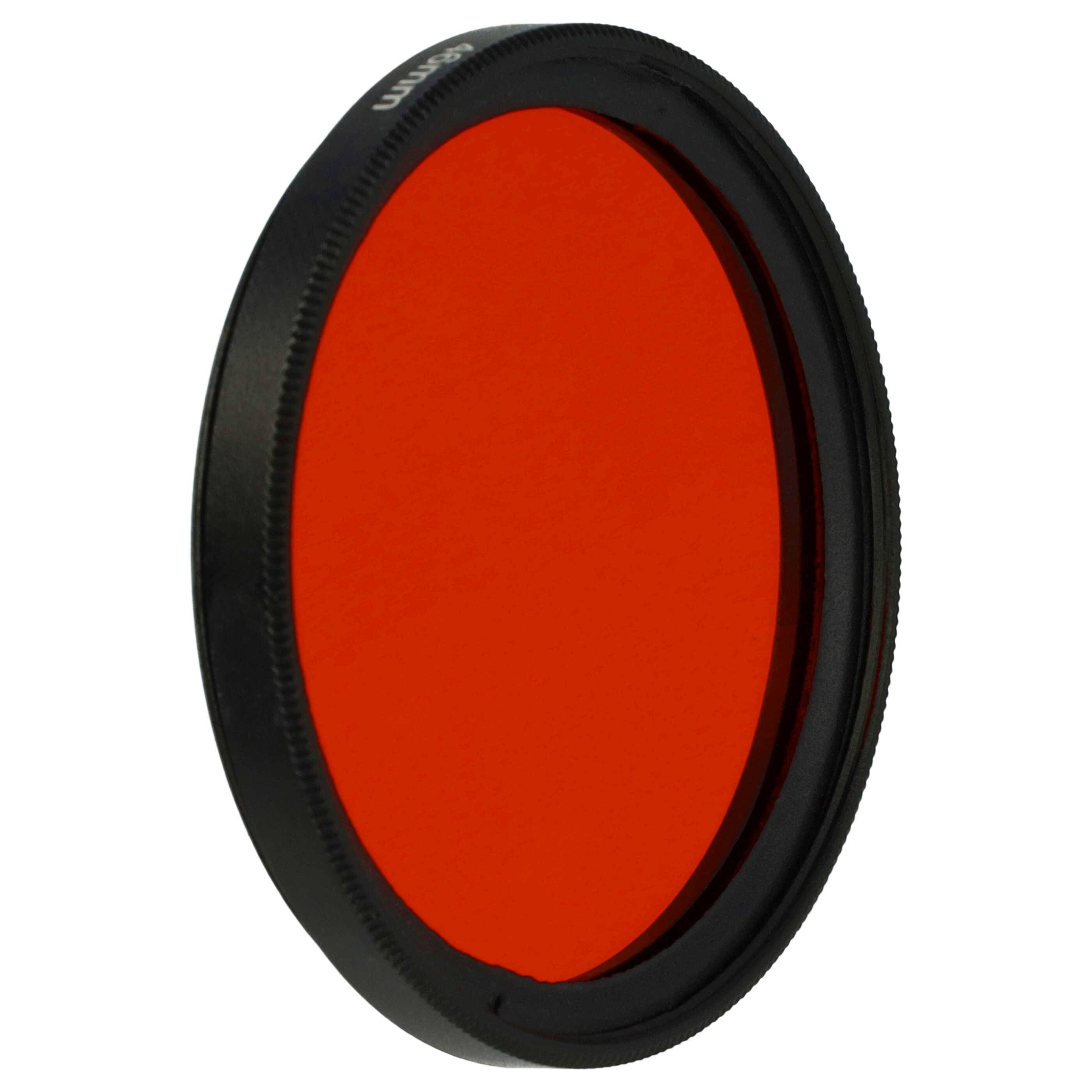 vhbw Universal Farbfilter orange für Kamera Objektive | mit 46mm Filtergewinde, Orangefilter-1