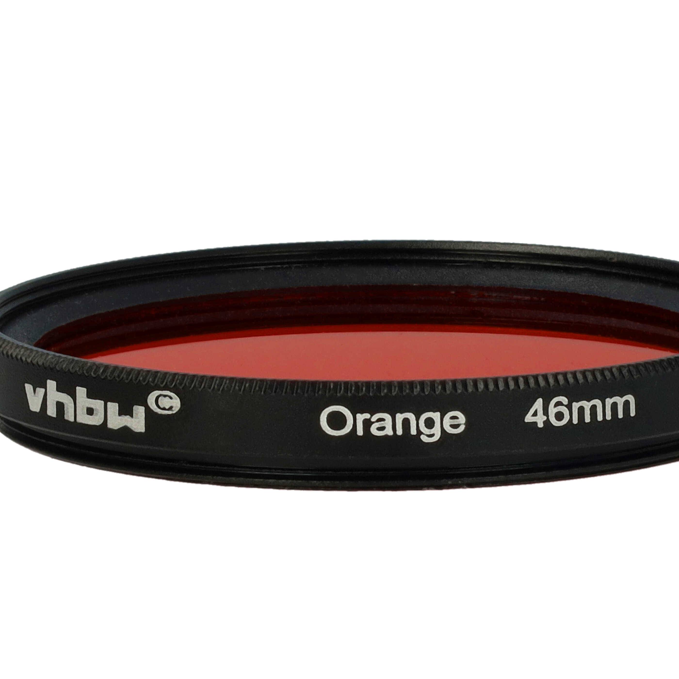 vhbw Universal Farbfilter orange für Kamera Objektive | mit 46mm Filtergewinde, Orangefilter-4