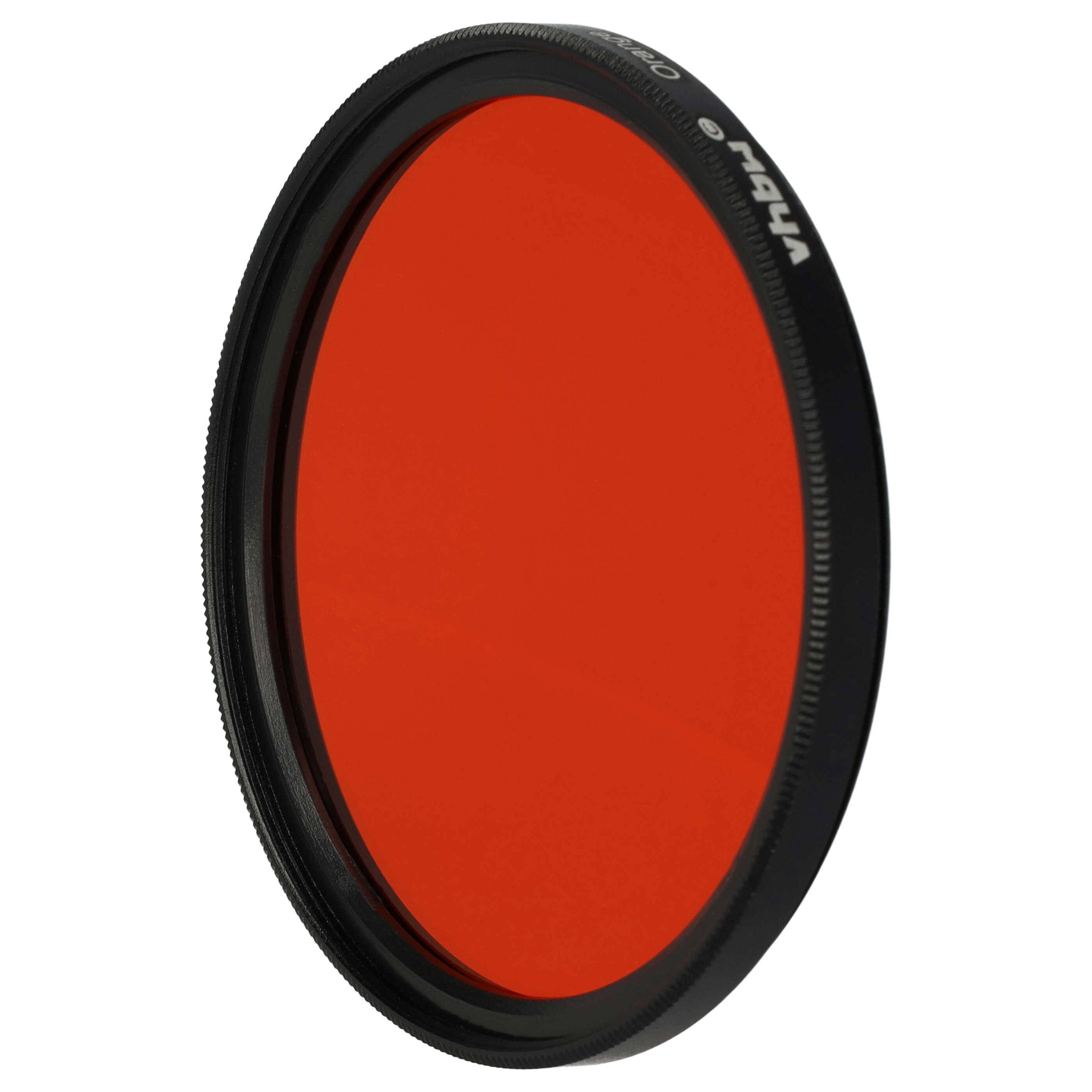vhbw Universal Farbfilter orange für Kamera Objektive | mit 58mm Filtergewinde, Orangefilter-1