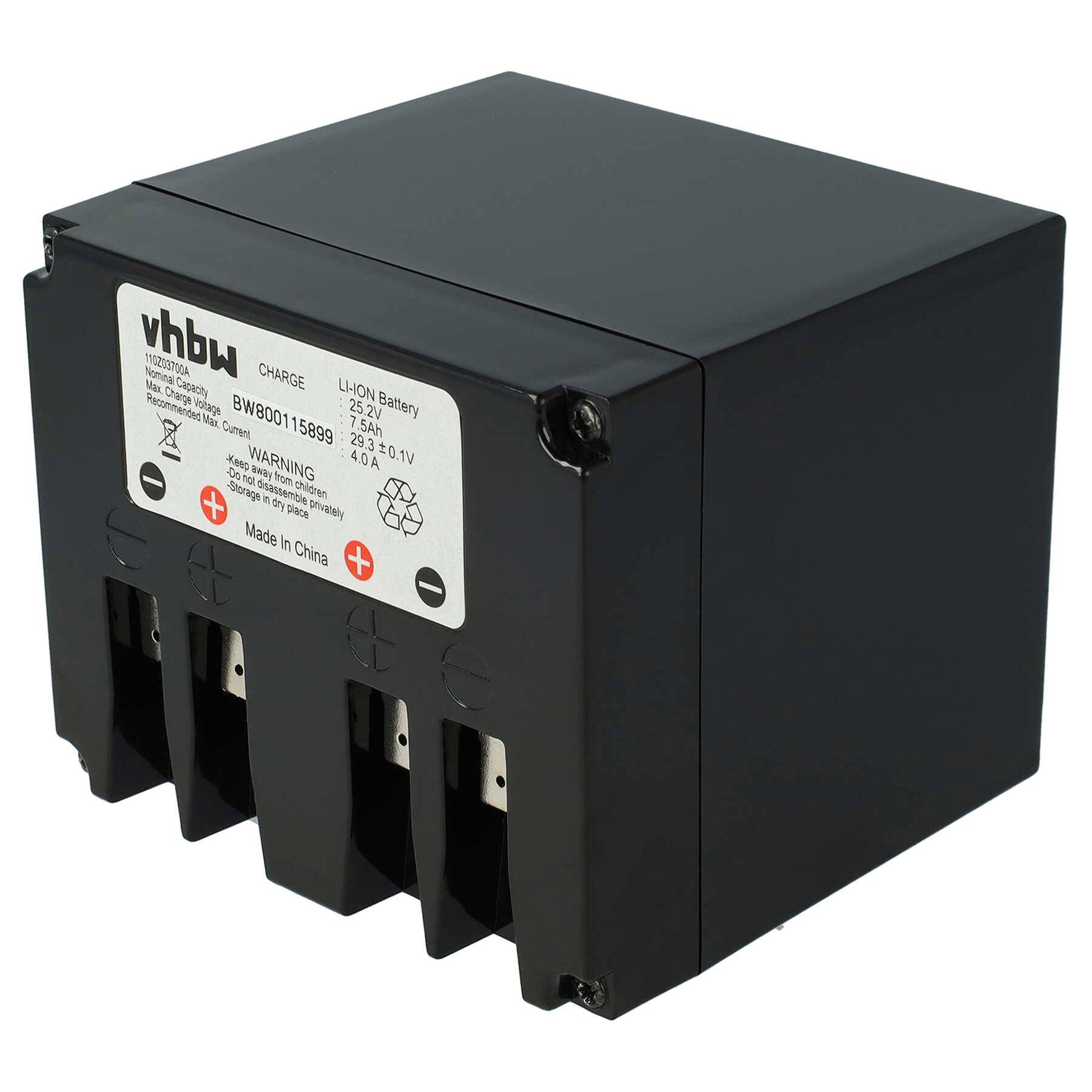 vhbw Akku kompatibel mit Ambrogio L200R | L200 Evolution, L200 elite retrò, retrò Rasenmäher (7500mAh 25,2V Li-Ion)-0