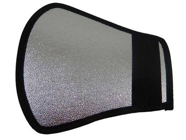 vhbw Softbox-Blitz-Diffusor kompatibel mit Nikon Speedlight SB-R200 Blitz | Kamera - Kunststoff Schwarz Silber, 18,5 x