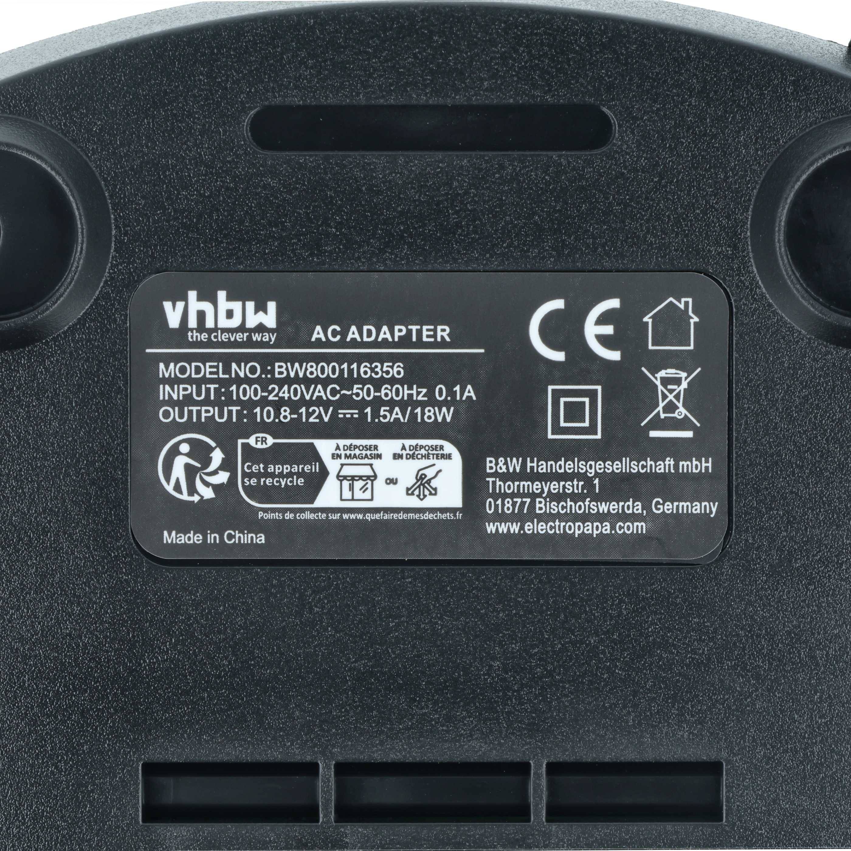 vhbw Ladegerät kompatibel mit Bosch GSR 10.8 V-Li | GSR 10.8 V-LiQ, GUS 10.8 V-LI, GWB 10.8-LI, GWB 10.8 V-LI Werkzeug-1