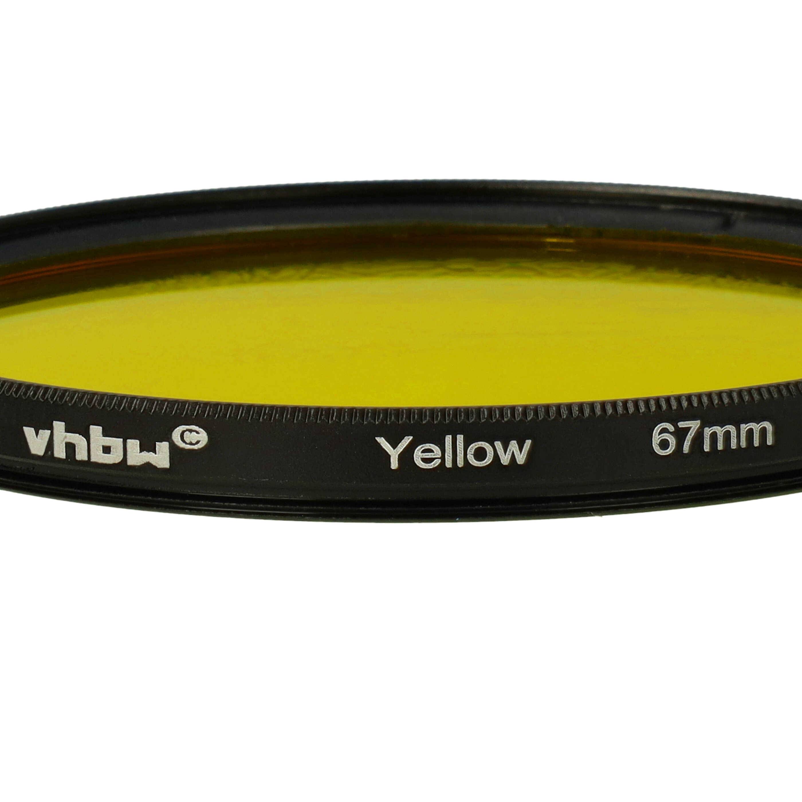 vhbw Universal Farbfilter gelb für Kamera Objektive mit 67mm Filtergewinde | Gelbfilter-4