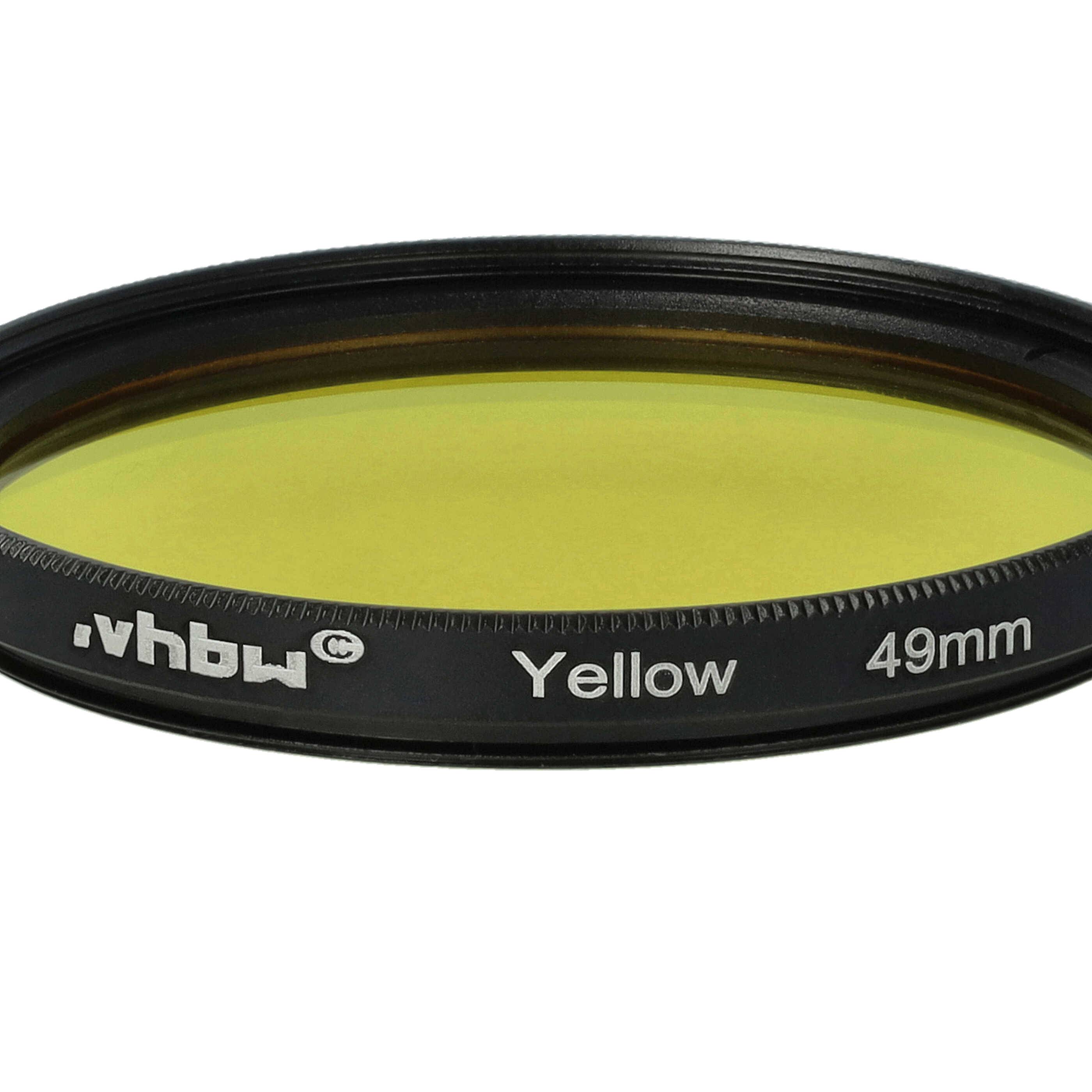 vhbw Universal Farbfilter gelb für Kamera Objektive mit 49mm Filtergewinde | Gelbfilter-4