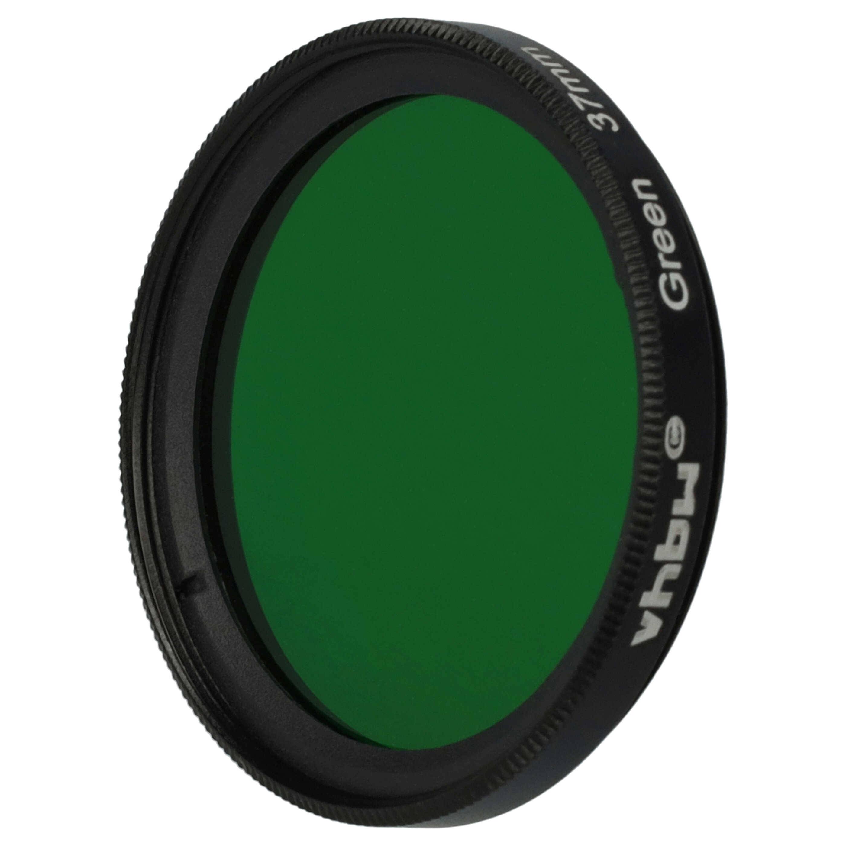 vhbw Universal Farbfilter grün für Kamera Objektive mit 37mm Filtergewinde | Grünfilter-1