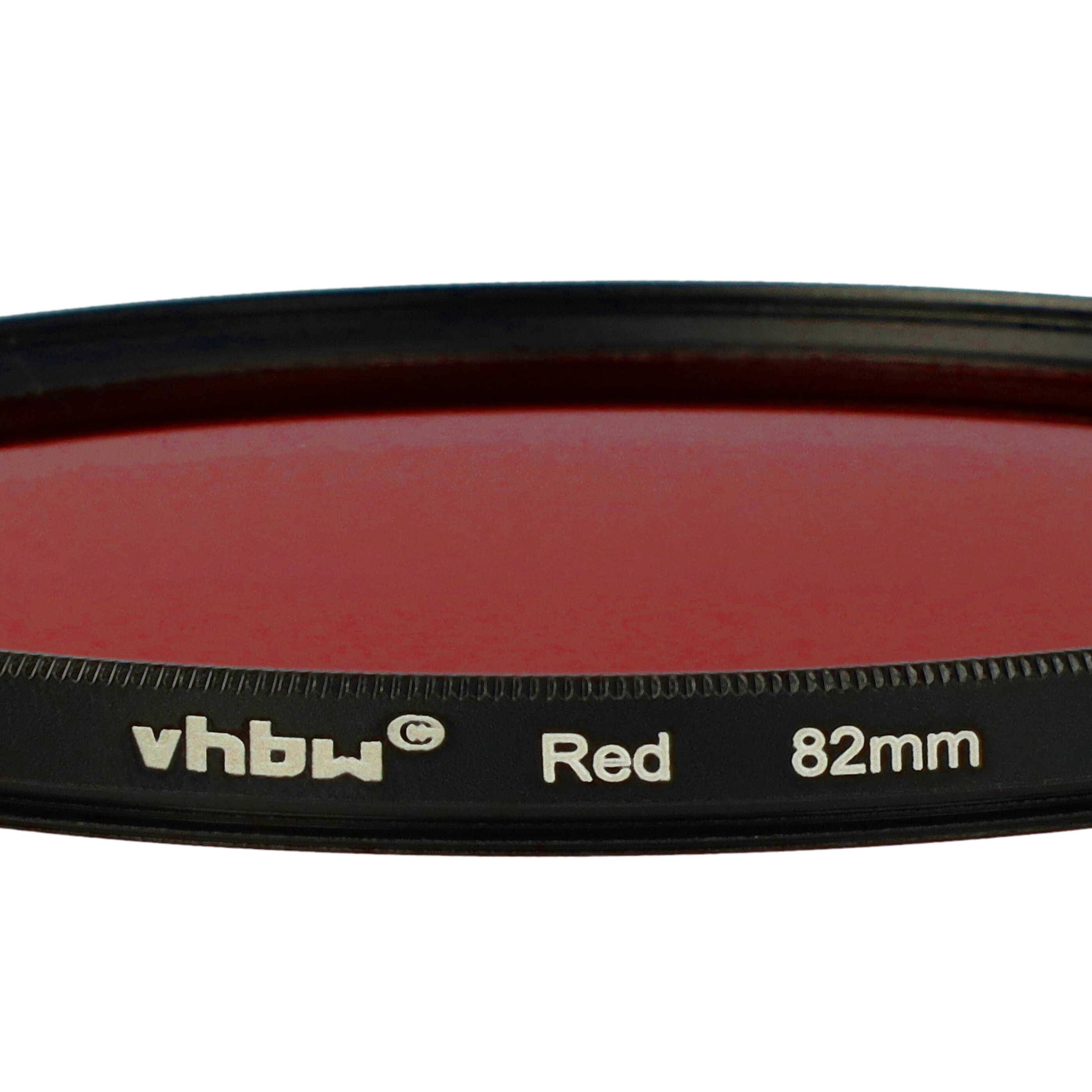 vhbw Universal Farbfilter rot für Kamera Objektive mit 82mm Filtergewinde | Rotfilter-4