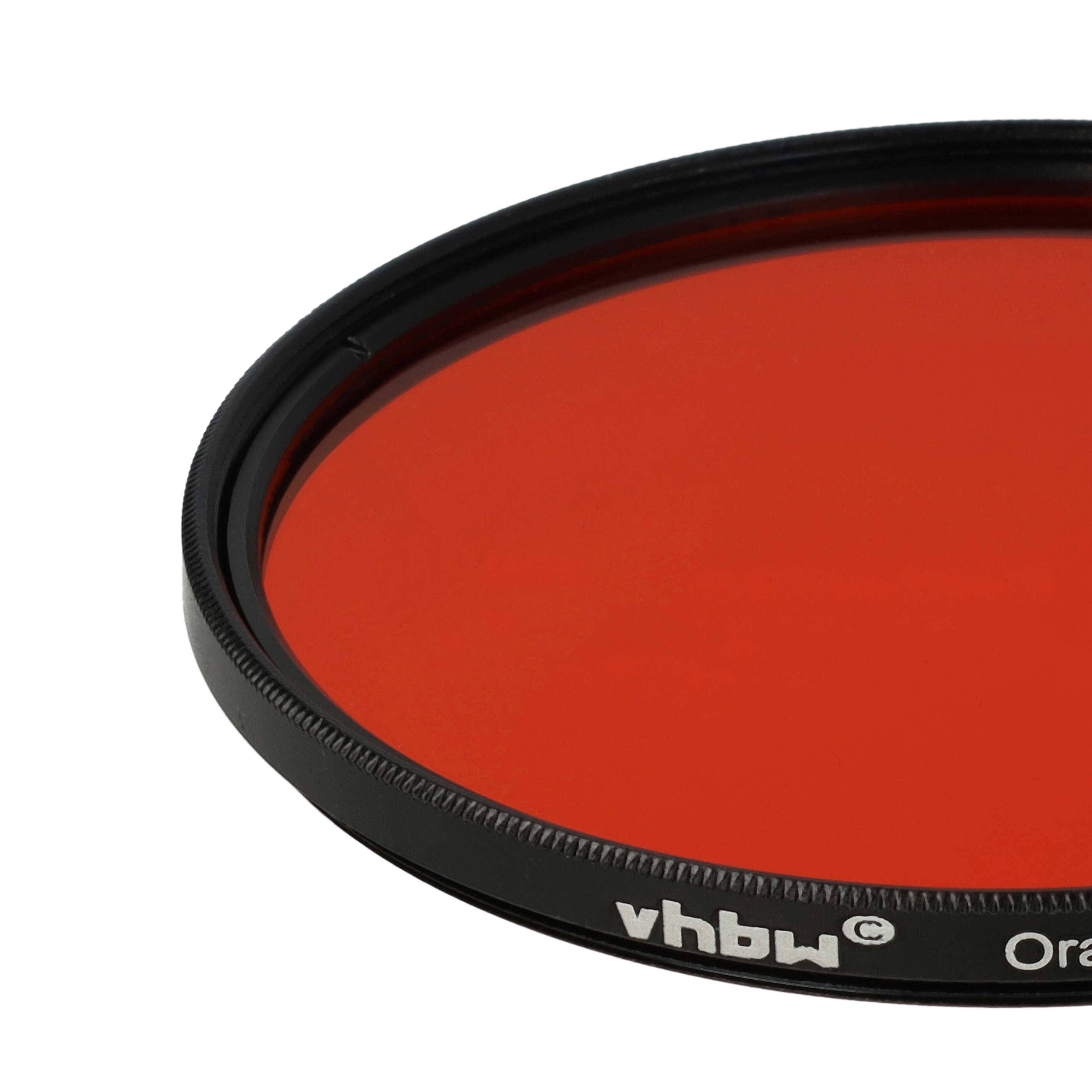 vhbw Universal Farbfilter orange für Kamera Objektive | mit 72mm Filtergewinde, Orangefilter-4
