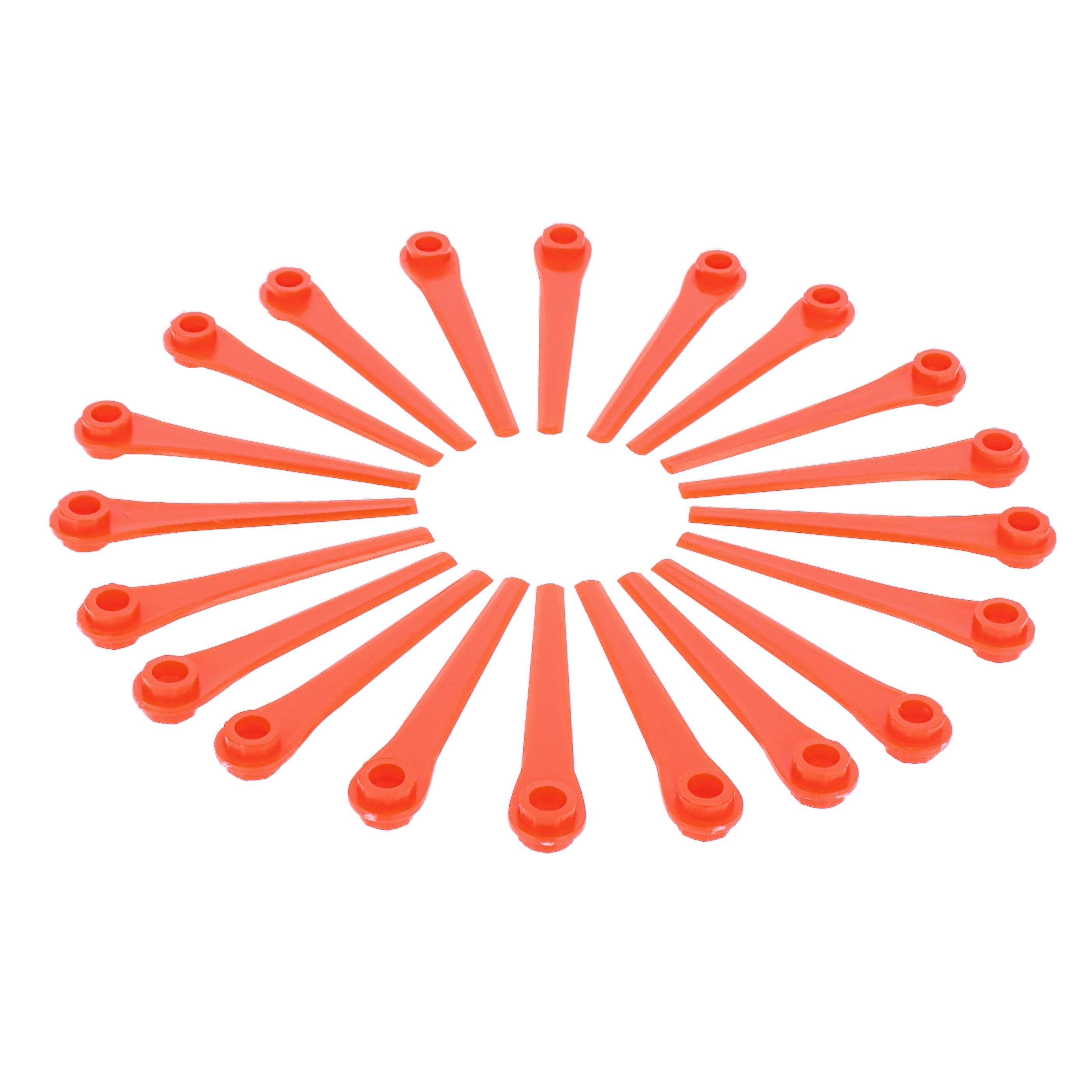 vhbw 20x Ersatz-Messer kompatibel mit Gardena EasyCut Li-18/23R 9823-20 | Li-18/23R 9823 Rasentrimmer - Ersatzklinge Rot-0
