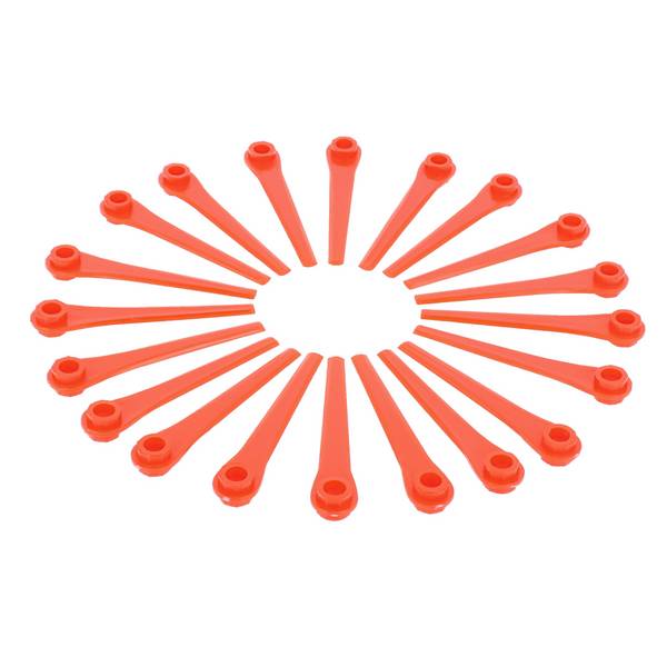 vhbw 20x Ersatz-Messer kompatibel mit Gardena EasyCut Li-18/23R 9823-20 | Li-18/23R 9823 Rasentrimmer - Ersatzklinge Rot
