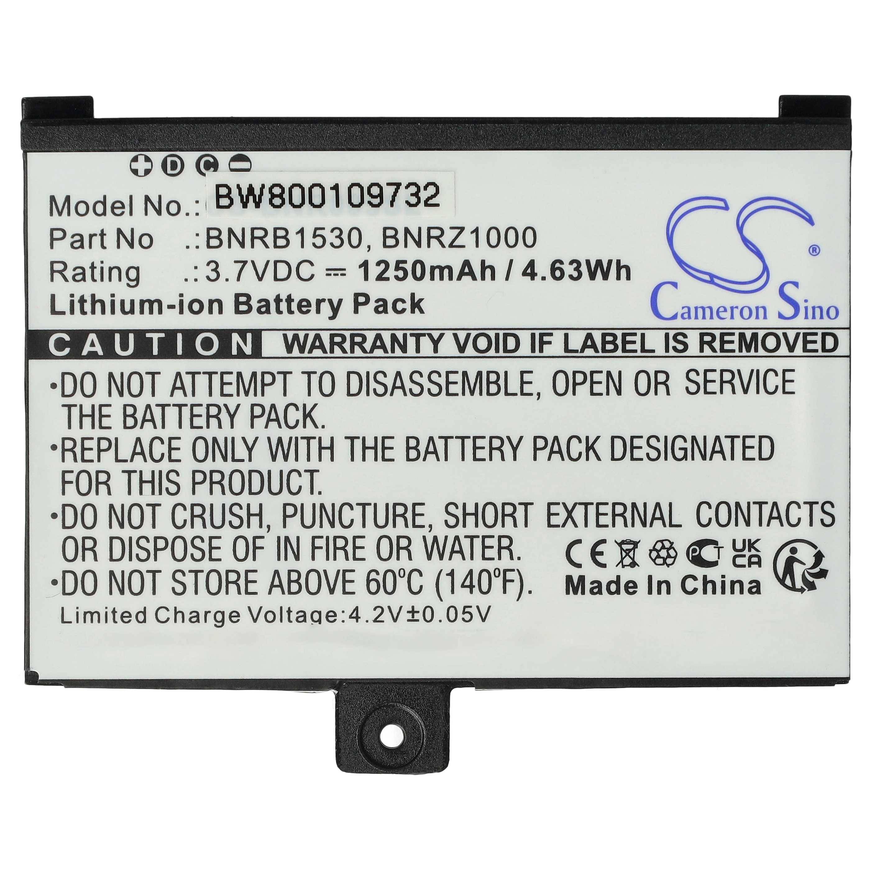 vhbw Akku Ersatz für Barnes & Noble EBBK-PDA288LI | für eBook Reader (1250 mAh, 3,7 V, Li-Ion)-0