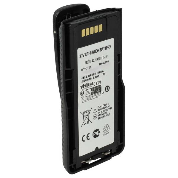 vhbw Akku kompatibel mit Motorola Tetra MTP3550 | MTP3500, MTP3250, MTP3200, MTP3100, MTP3150 Funkgerät, Walkie Talkie