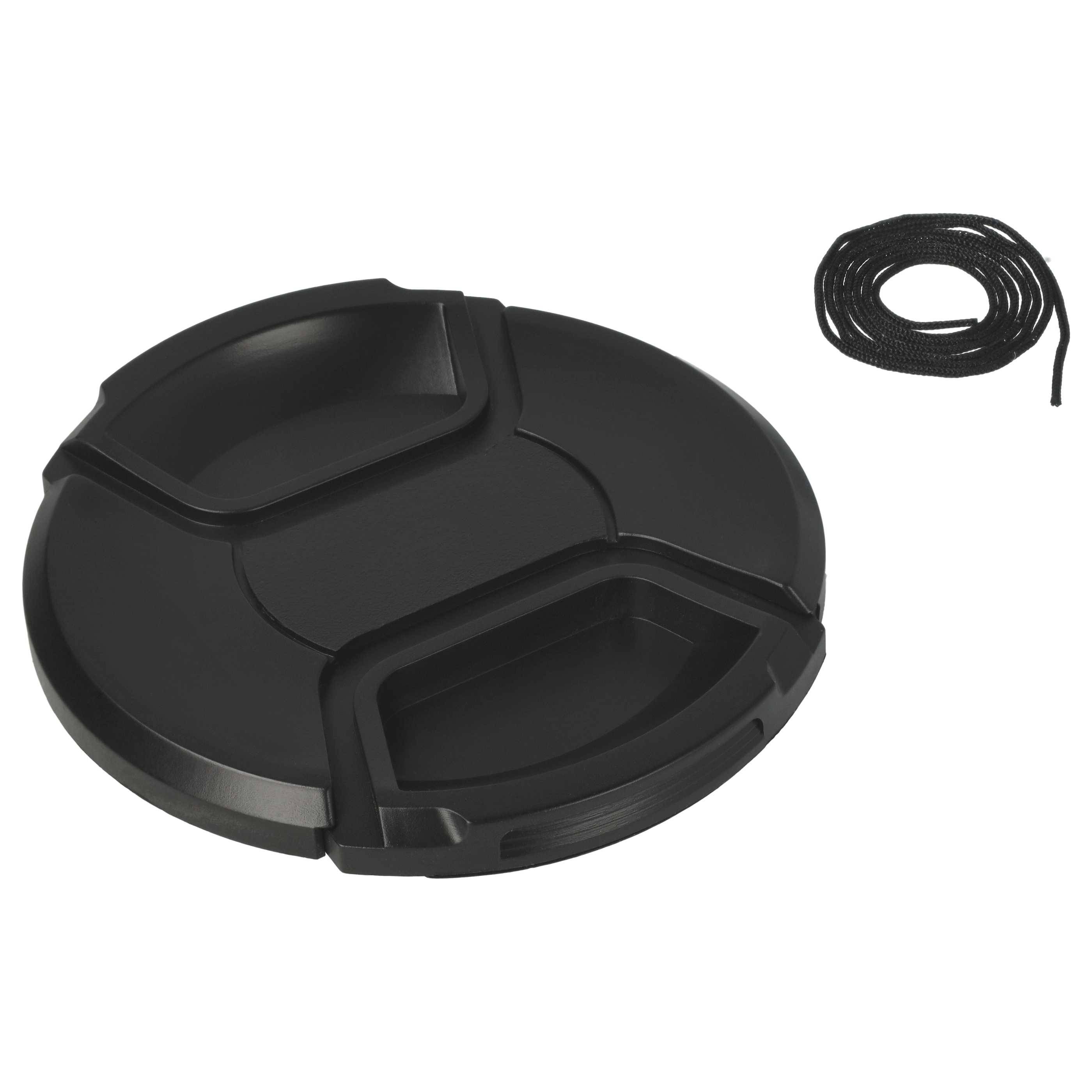 vhbw Objektivdeckel kompatibel mit Walimex pro 24/3,5 T/S | pro 135/2, pro 135/2,2 VDSLR Kamera - Kunststoff Schwarz