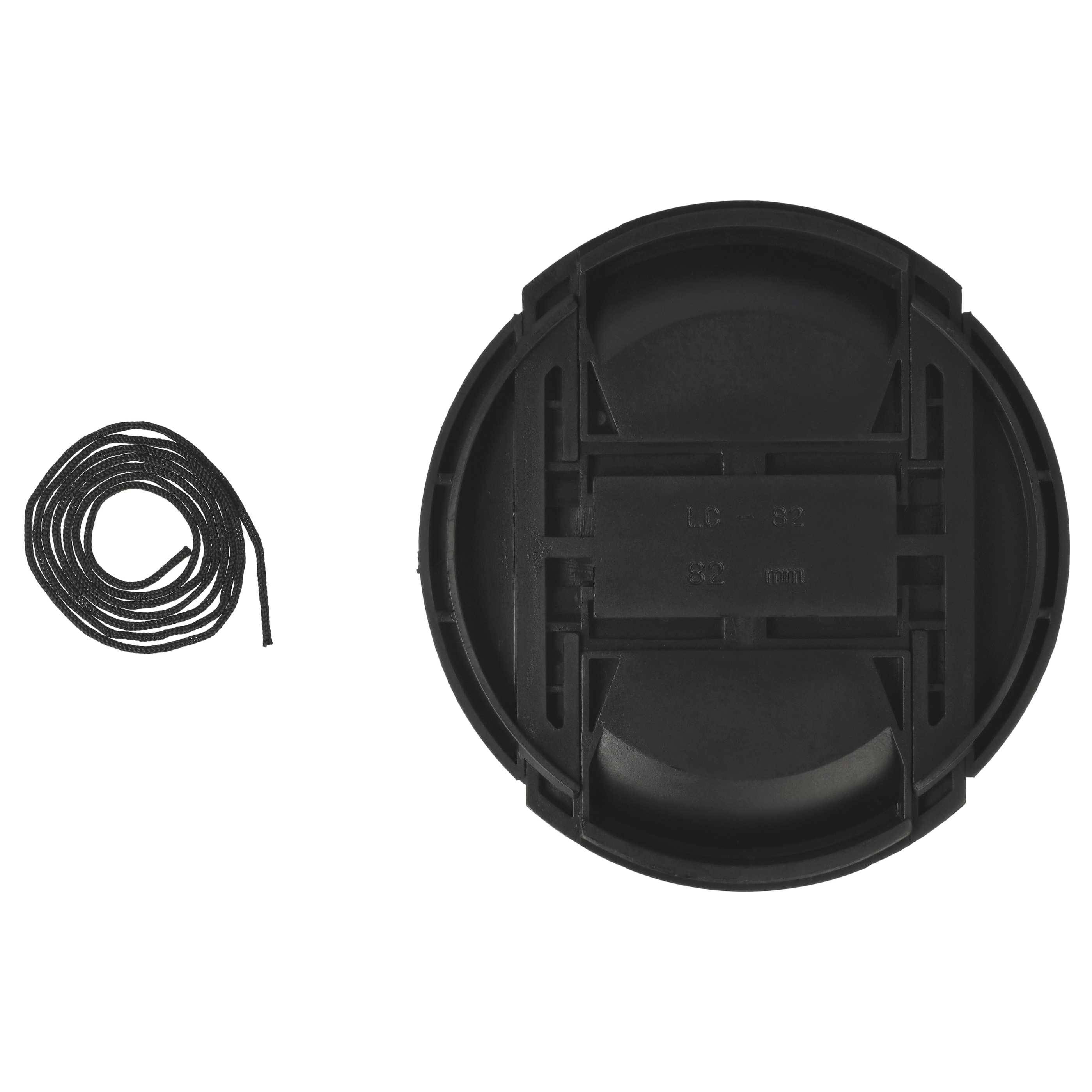 vhbw Objektivdeckel kompatibel mit Sigma 24-105 mm F4 DG OS HSM Art | Kamera - Kunststoff Schwarz, mit Innengriff, 82 mm-2