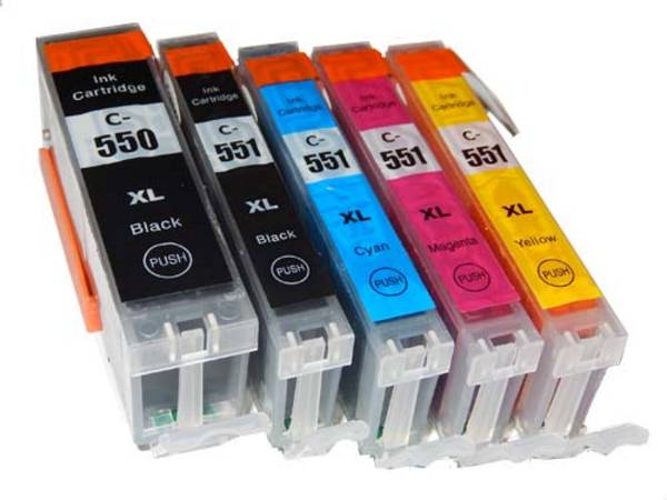 vhbw 5x Tintenpatronen kompatibel mit Canon Pixma MX925 | MX920 Drucker + Chip (Kompatibel)