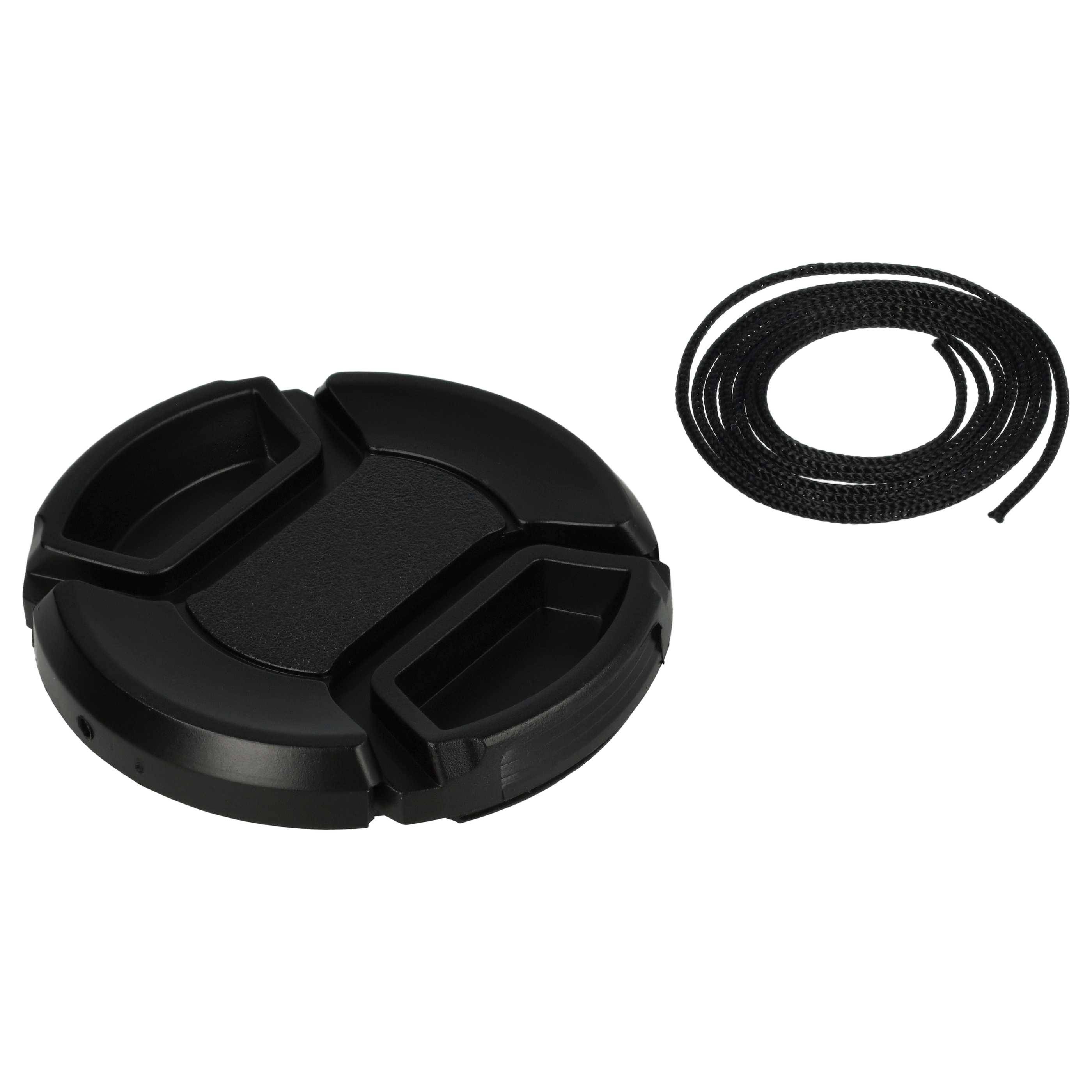 vhbw Objektivdeckel kompatibel mit Pentax HD DA 21 mm 3,2 AL Limited | Kamera - Kunststoff Schwarz, mit Innengriff, 49-0
